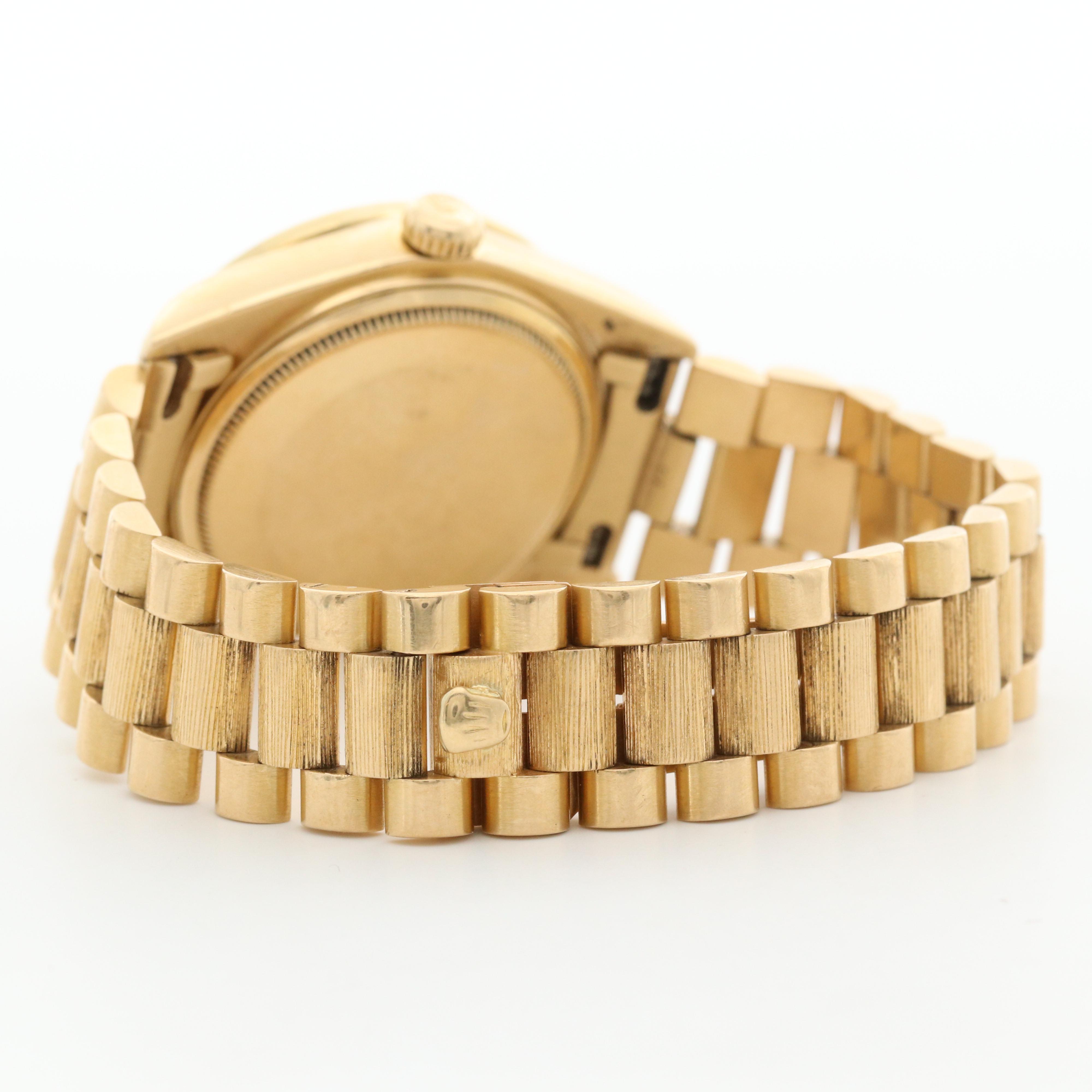 Vintage Rolex Day-Date 18K Gold and 1.85 CTW Diamond Watch,1979