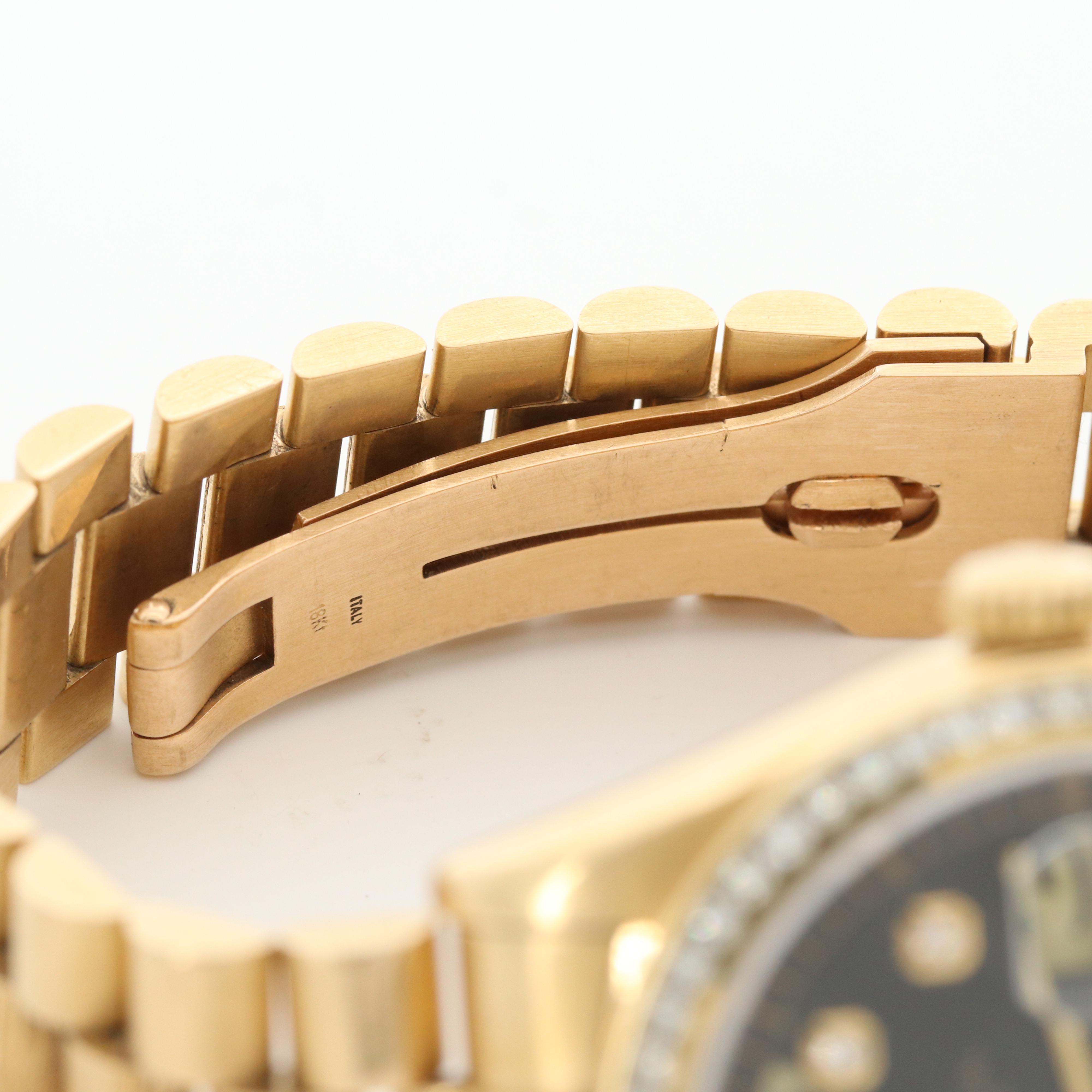 Vintage Rolex Day-Date 18K Gold and 1.85 CTW Diamond Watch,1979