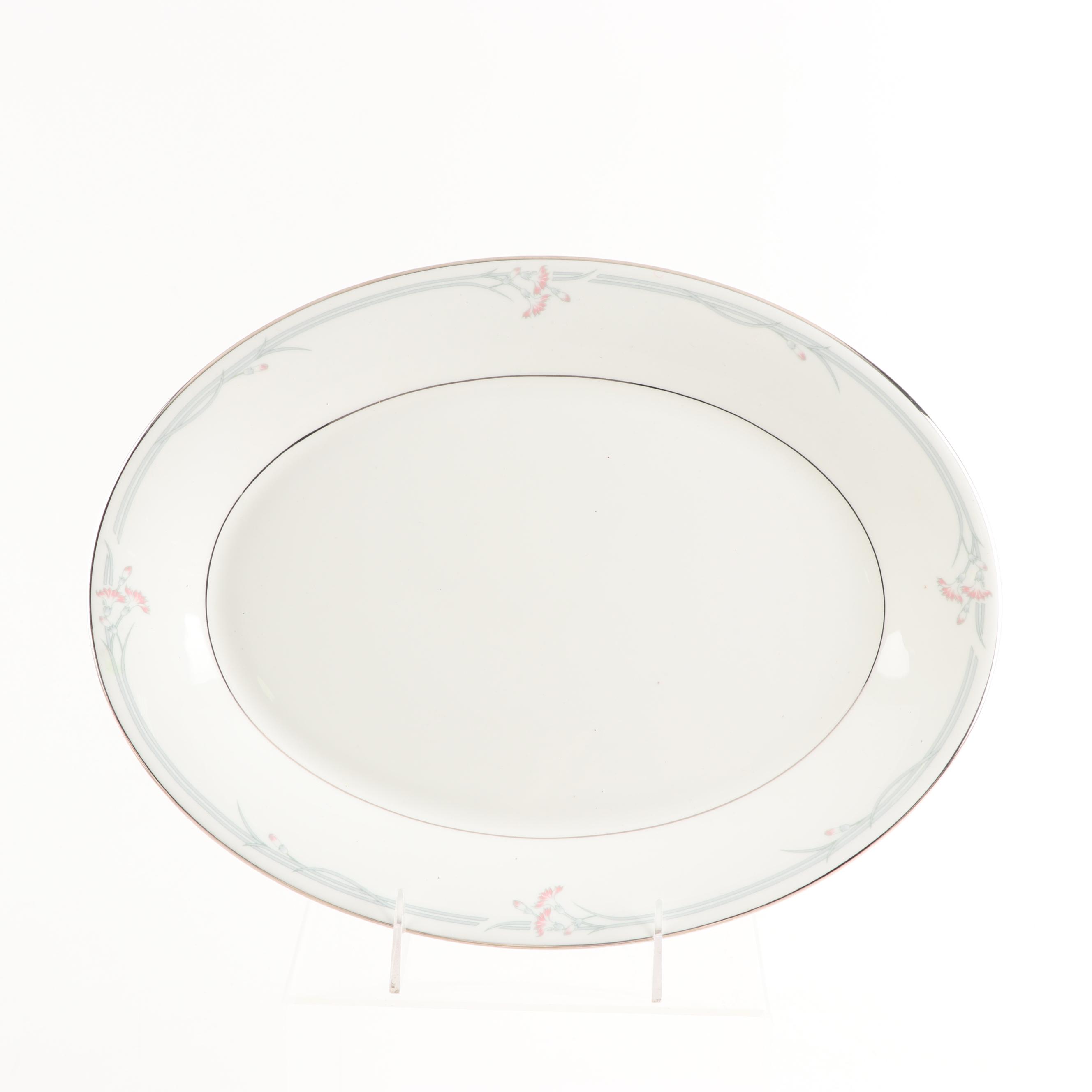 Royal Doulton Bone China Dinnerware "Carnation" Pattern, 1983-1998