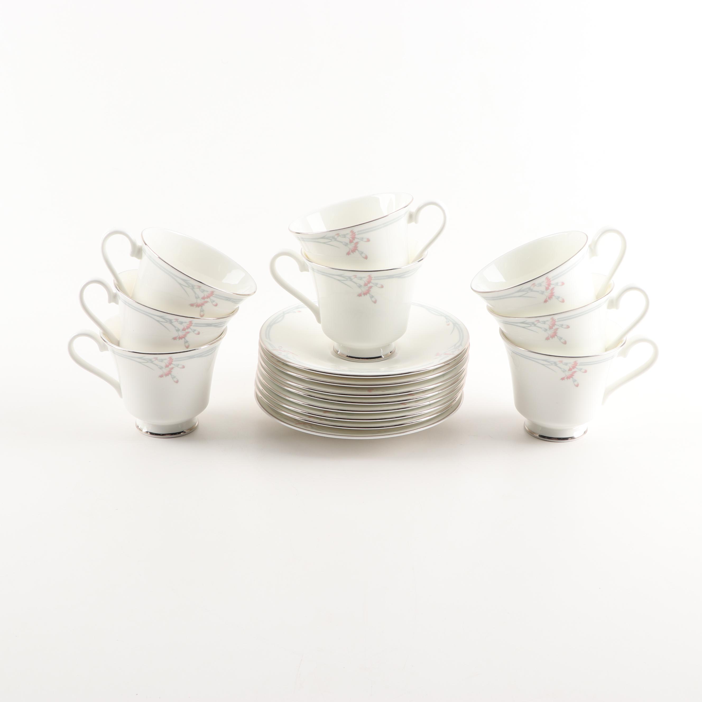 Royal Doulton Bone China Dinnerware "Carnation" Pattern, 1983-1998