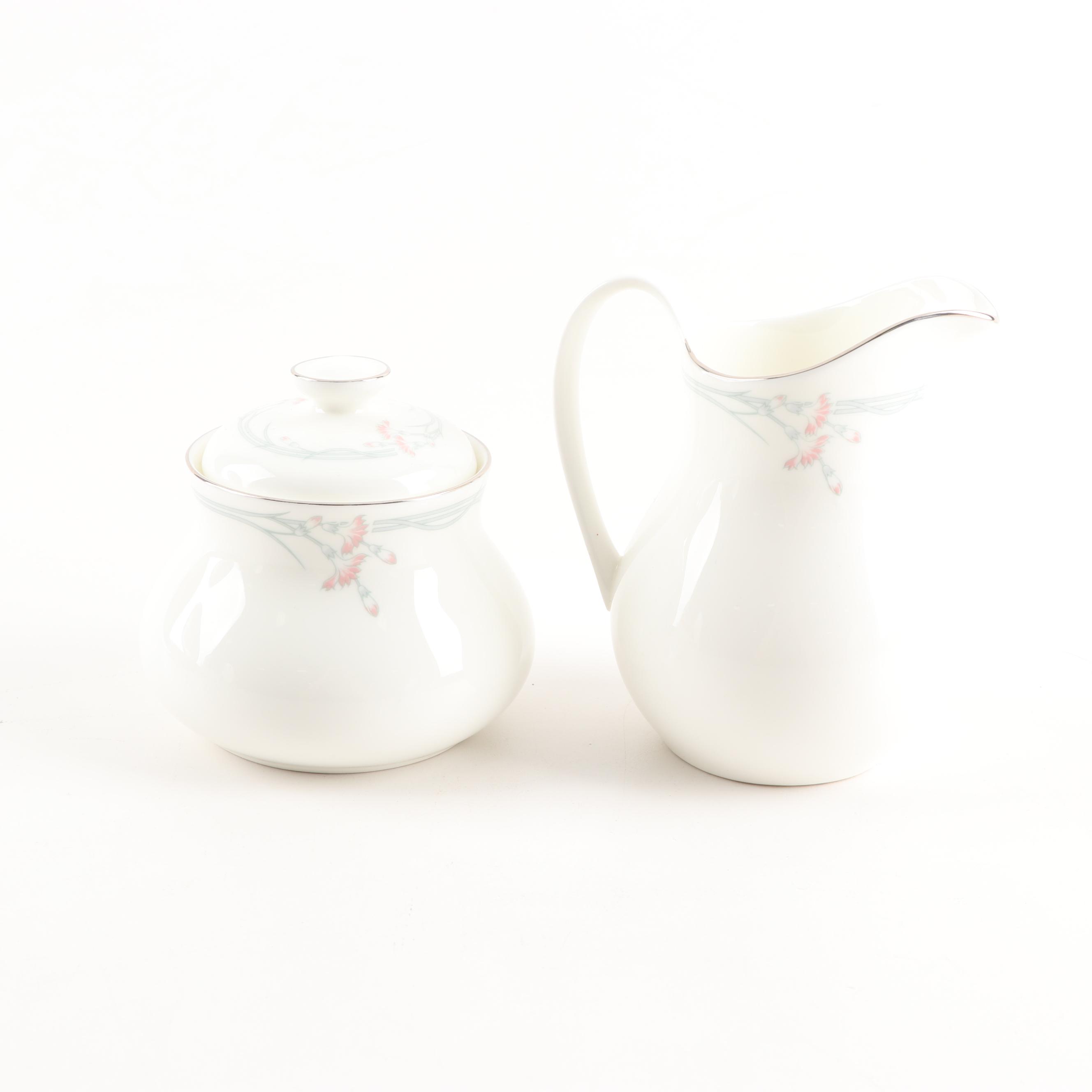 Royal Doulton Bone China Dinnerware "Carnation" Pattern, 1983-1998