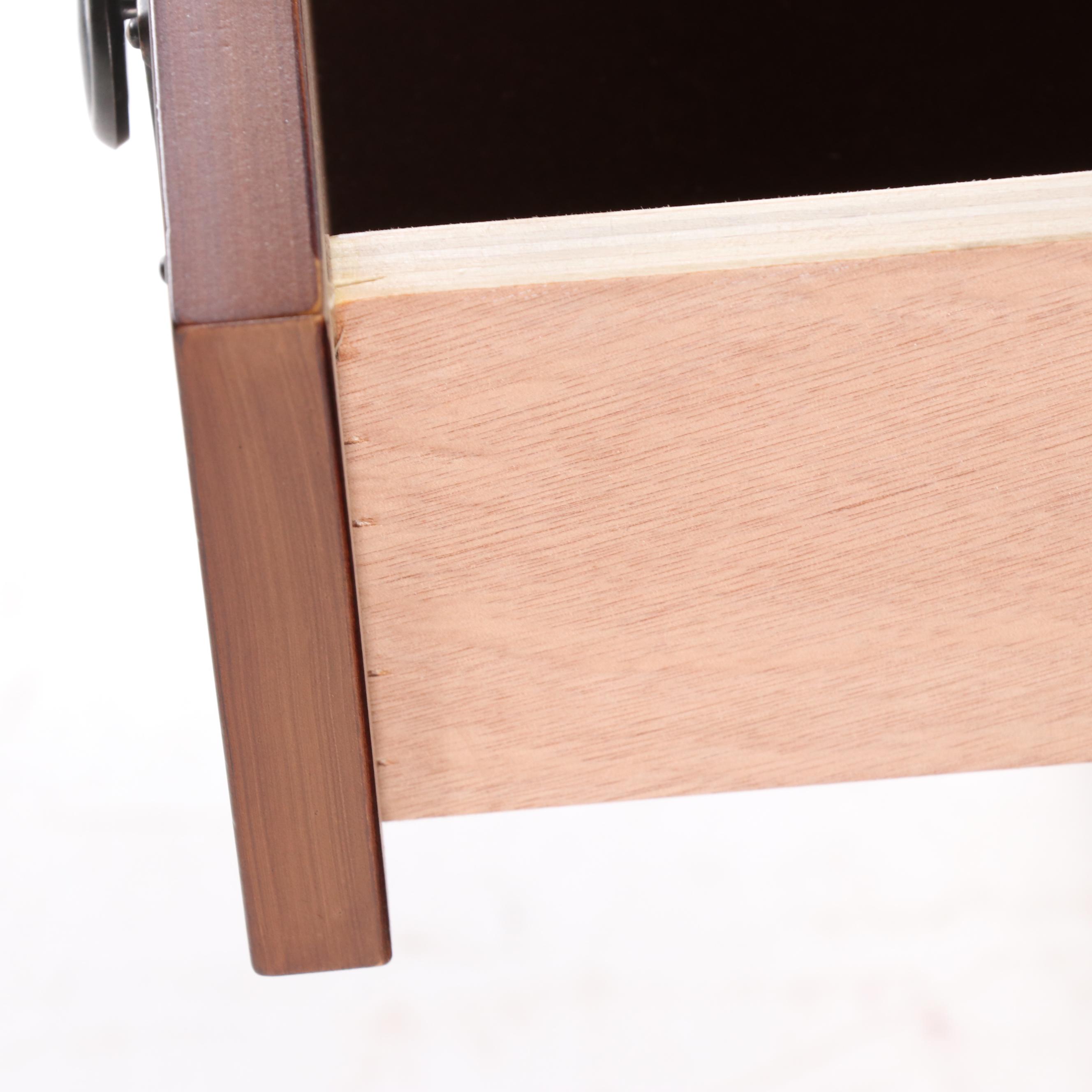 Contemporary Mission Style Oak Finish Nightstands