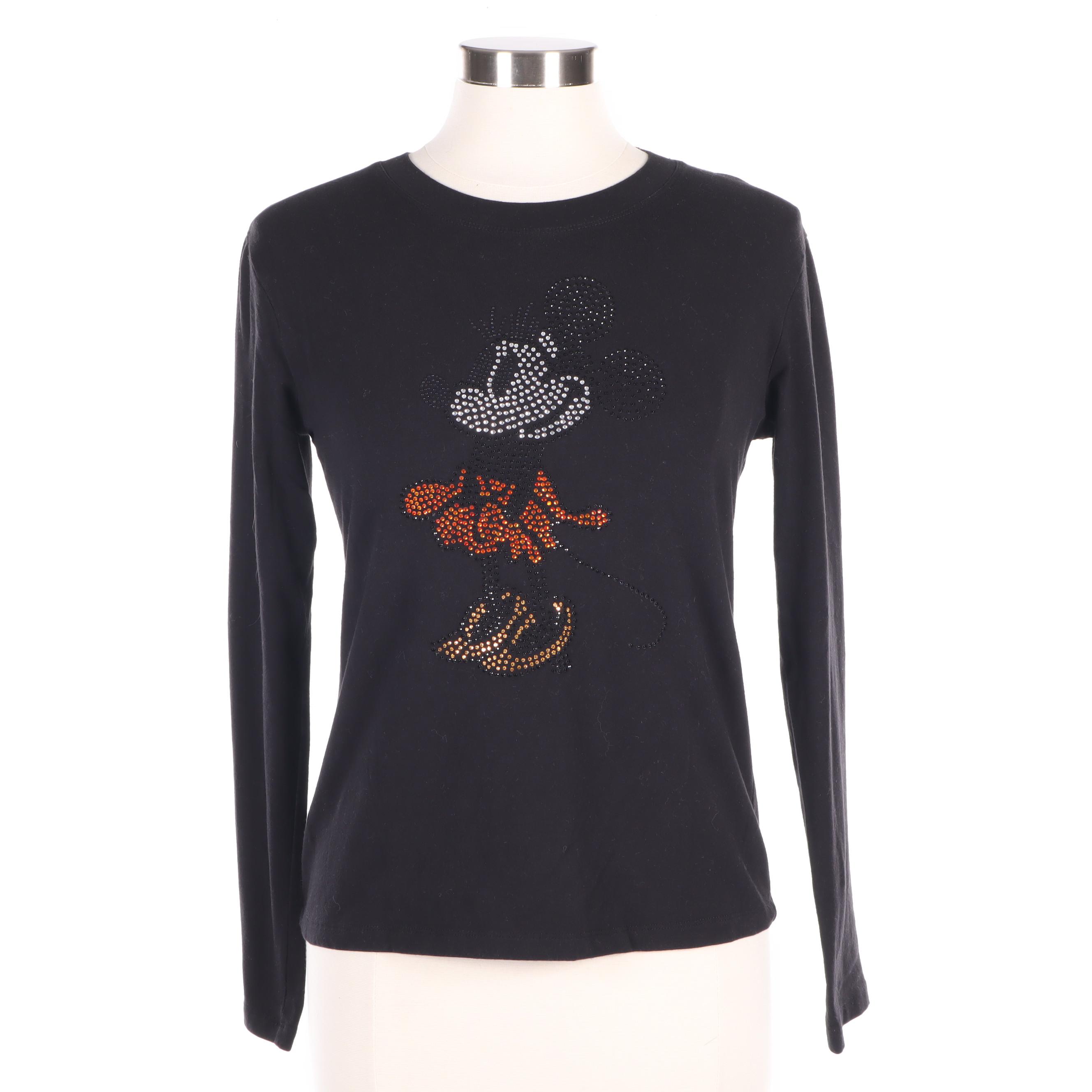 Dolce & Gabbana Rhinestone Disney Minnie Mouse Shirt