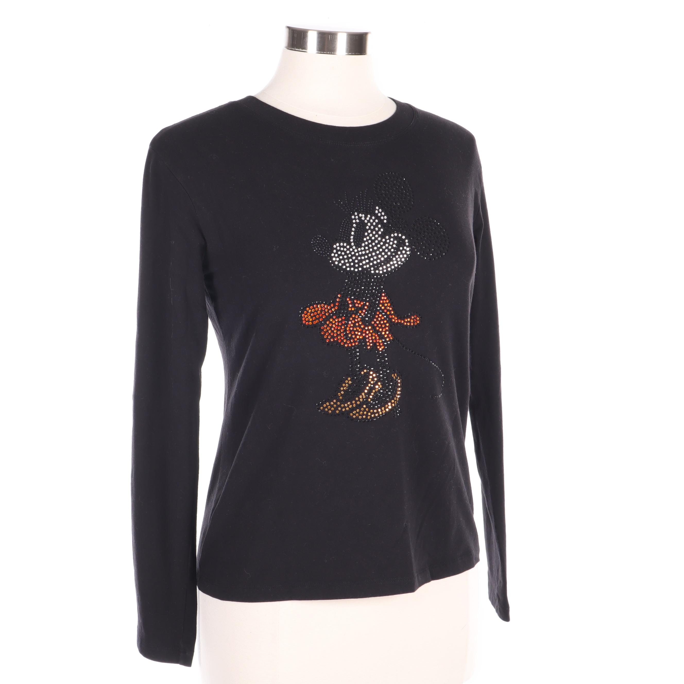 Dolce & Gabbana Rhinestone Disney Minnie Mouse Shirt