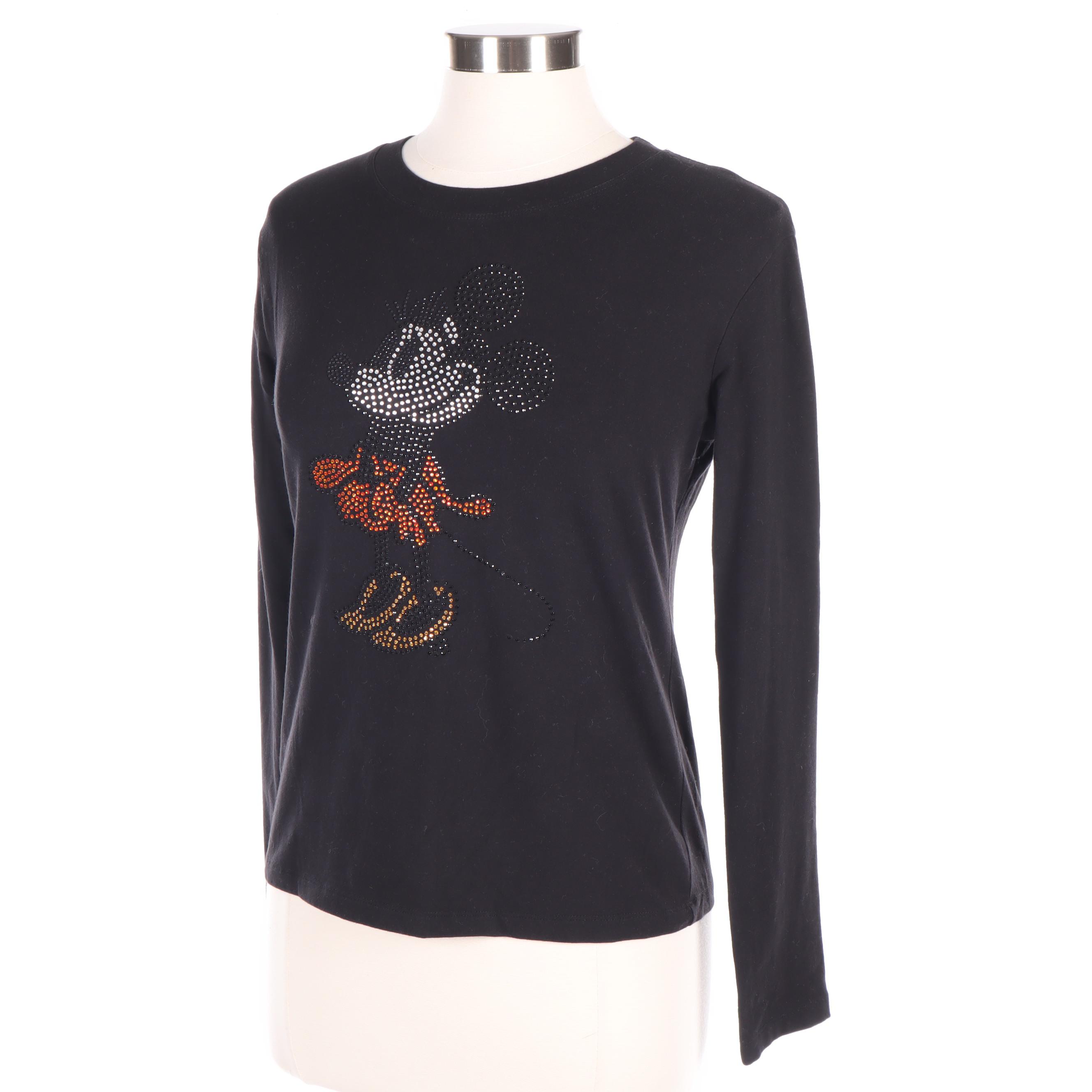 Dolce & Gabbana Rhinestone Disney Minnie Mouse Shirt