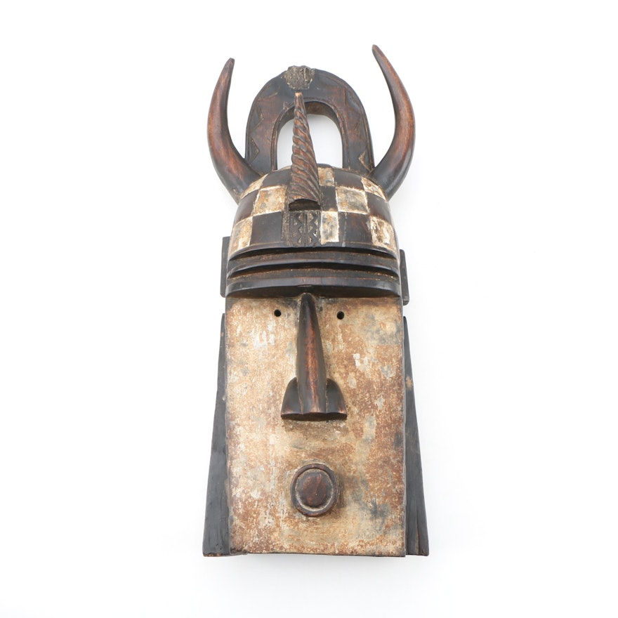 Decorative Wooden Toma Style Mask