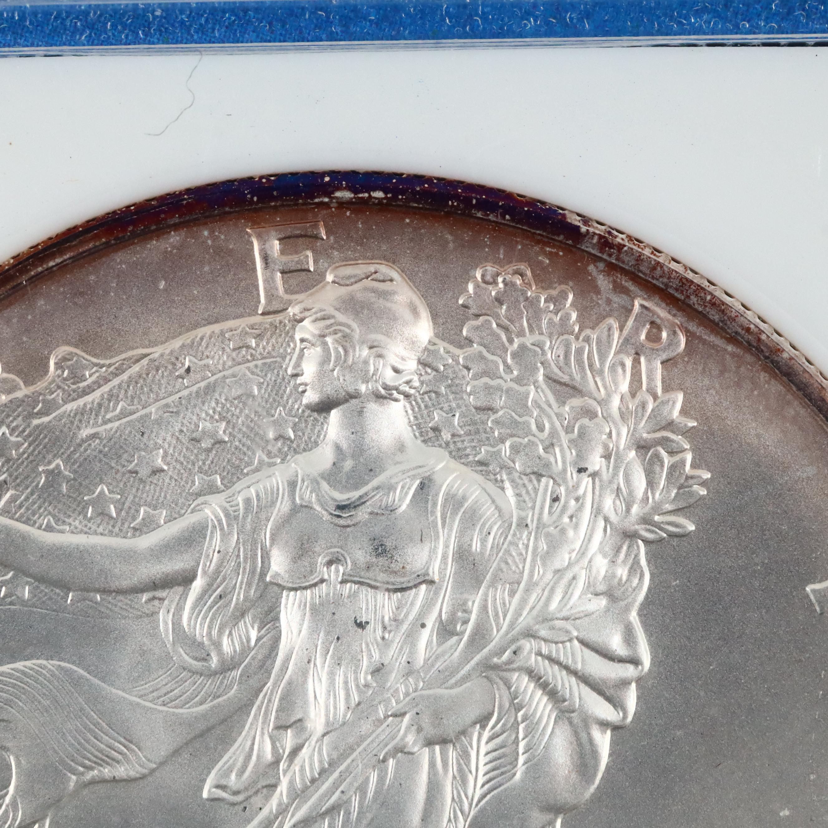 2001 American Silver Eagle $1 Coin Recovered From World Trade Center Ground Zero