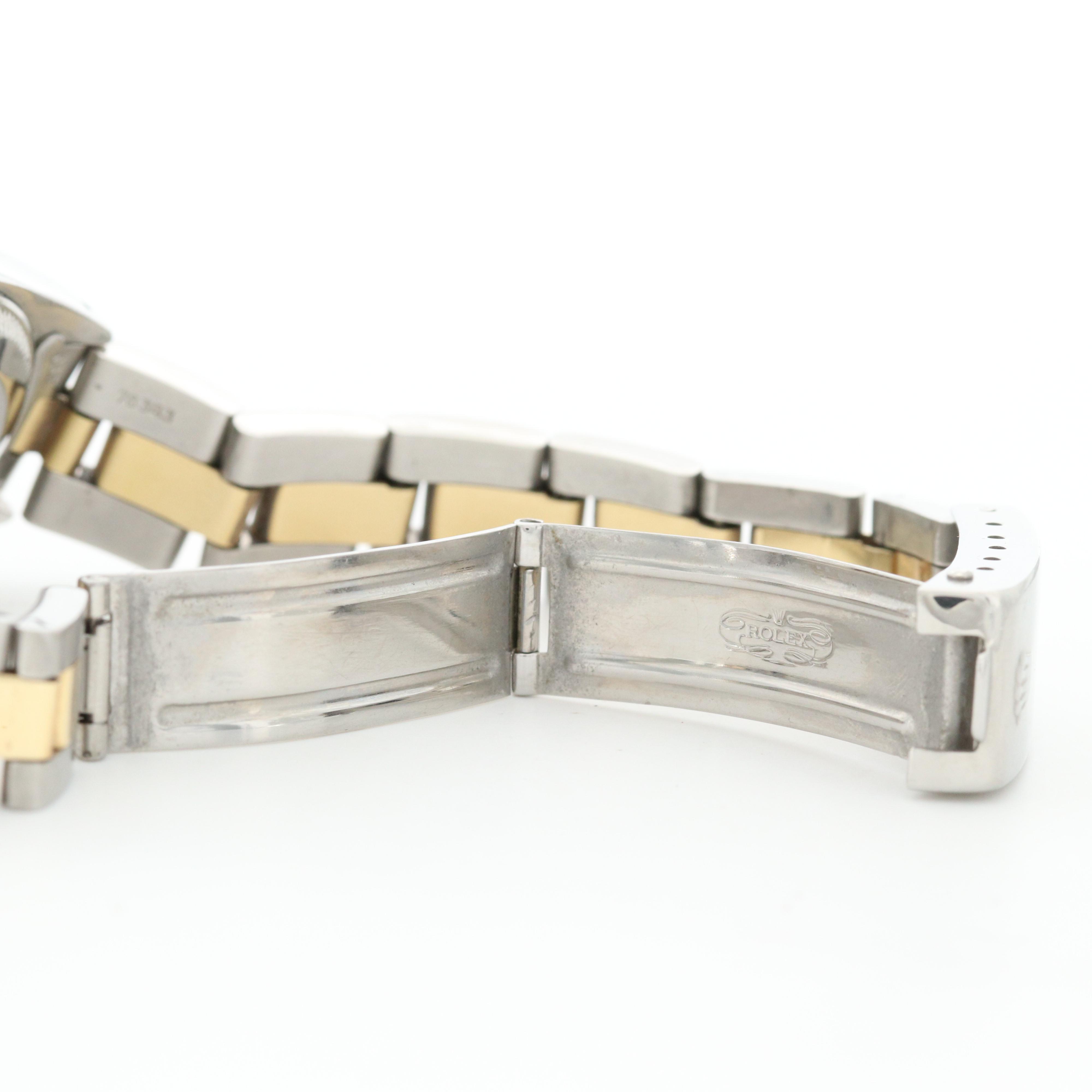 Vintage Rolex Oyster Perpetual Date 14K Gold and Stainless Steel Watch, 1978