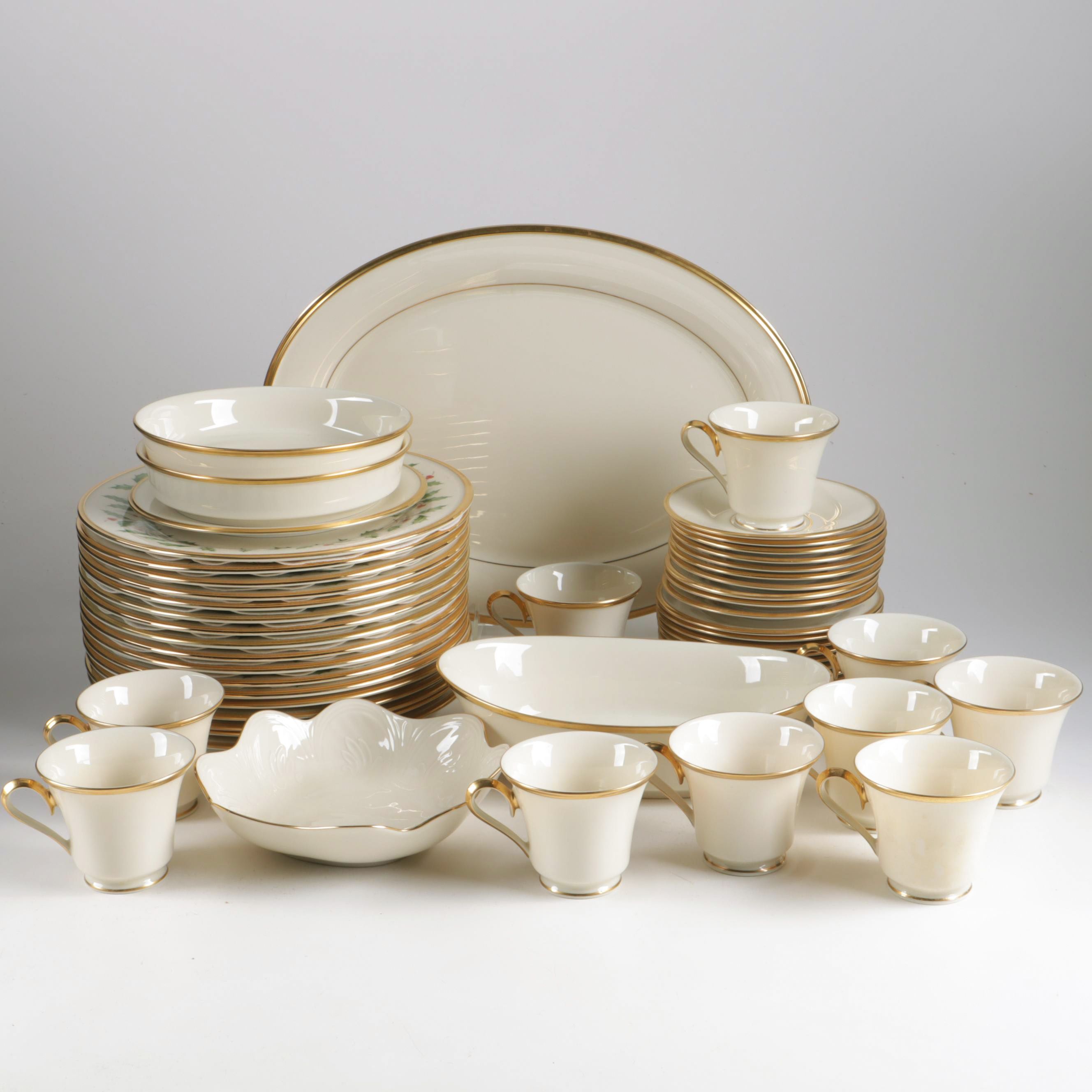 Lenox "Eternal" & "Holiday" Dimension Collection Dinnerware