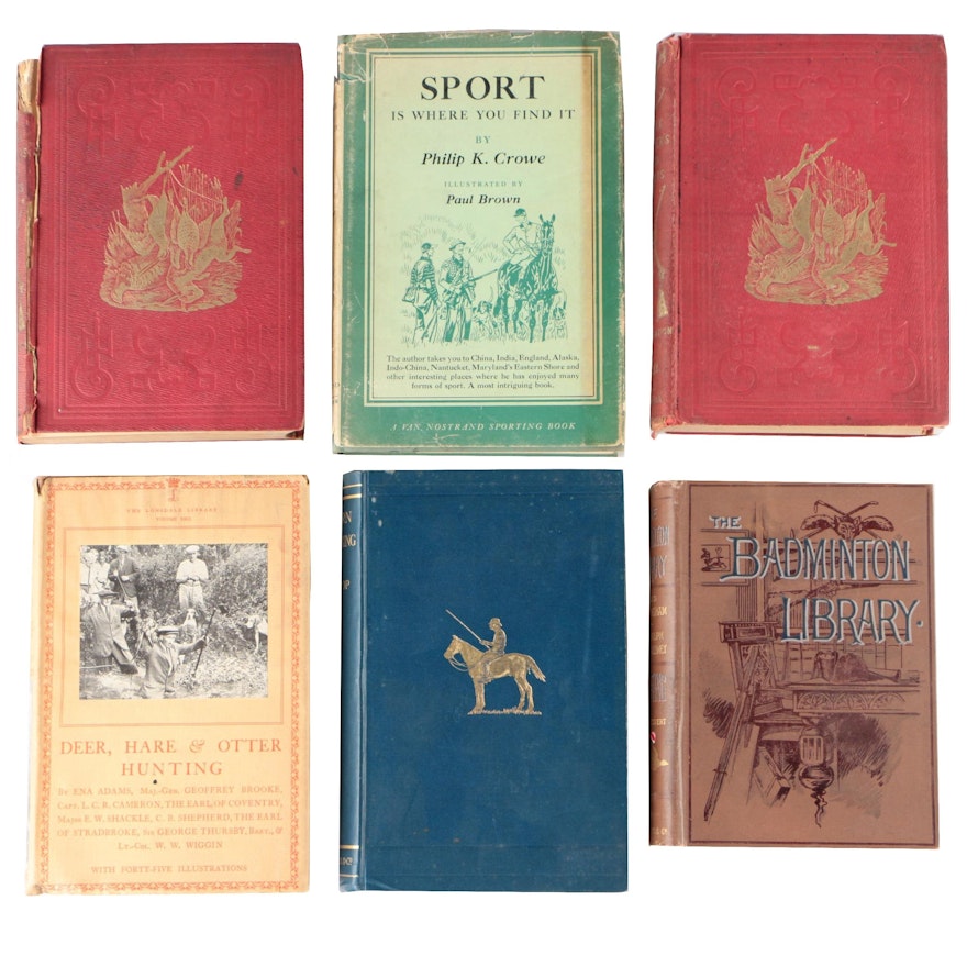 Hunting Books featuring Signed Limited Edition "Sport" by Philip K. Crowe, 1953