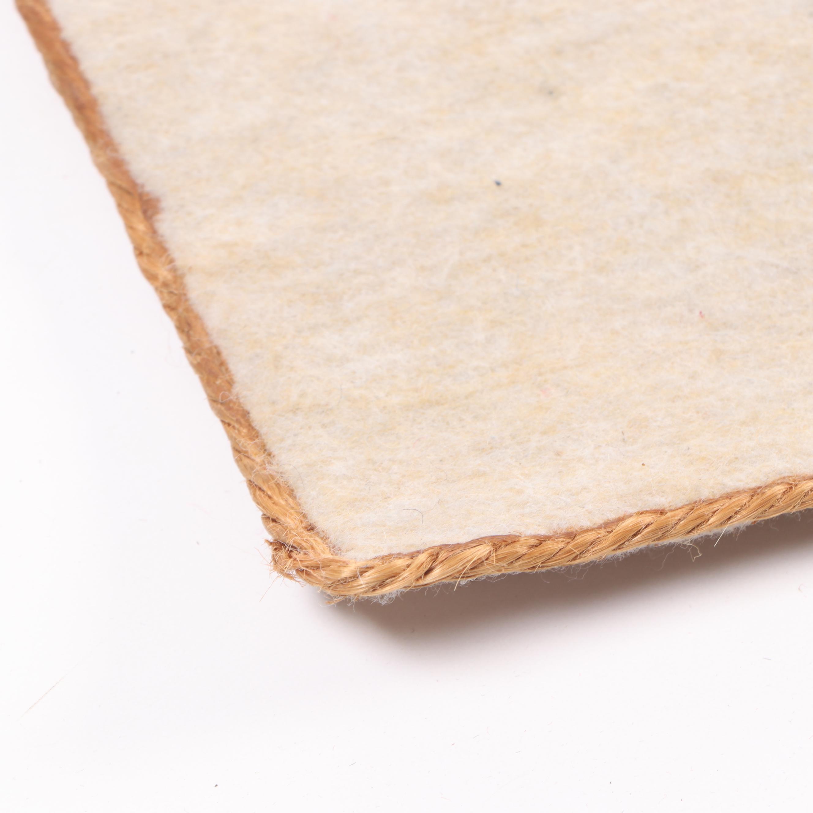 Calman Shemi Machine-Felted Wool Abstract Landscape Area Rug, 1980