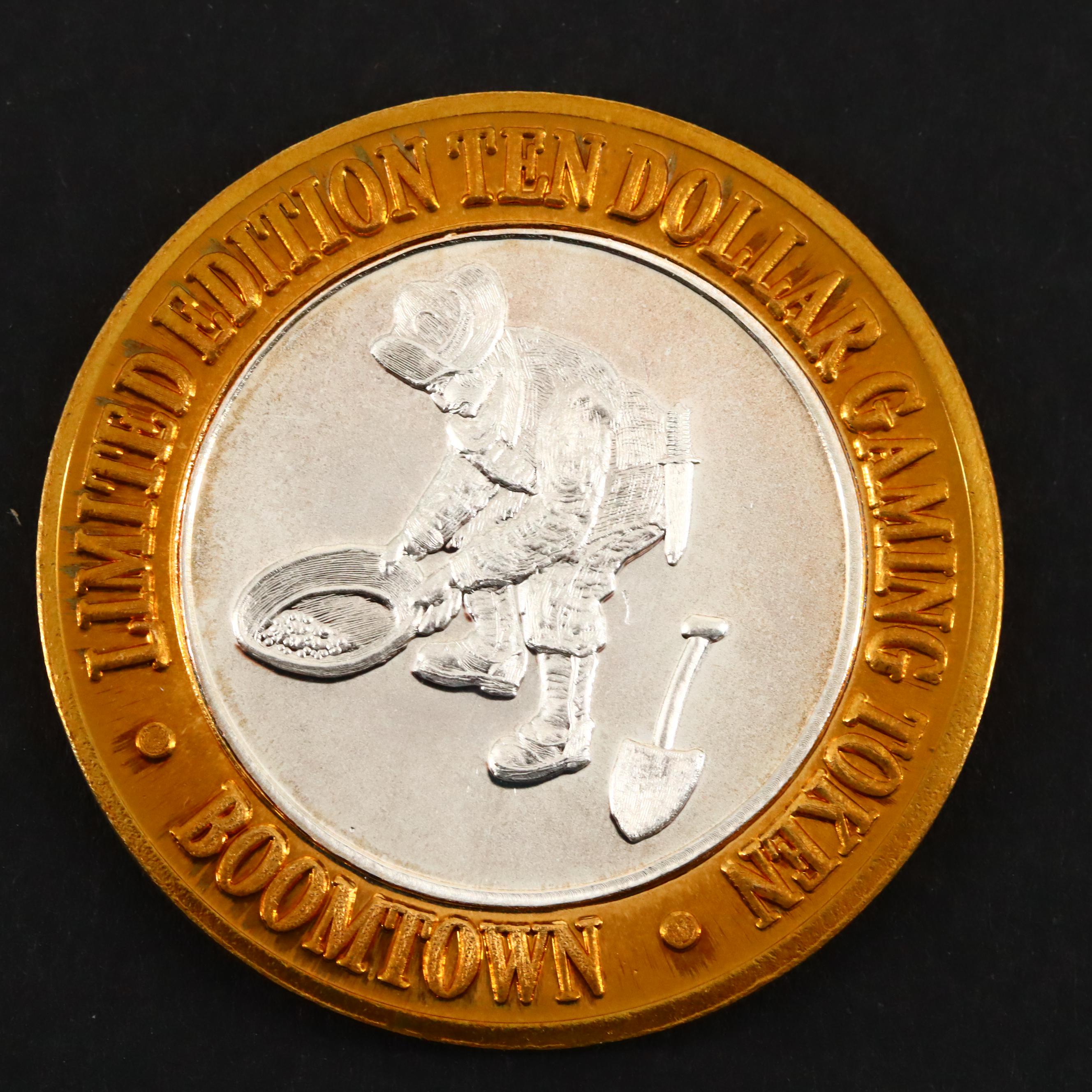Limited Edition .999 Silver $10 Gaming Token from Boomtown Casino