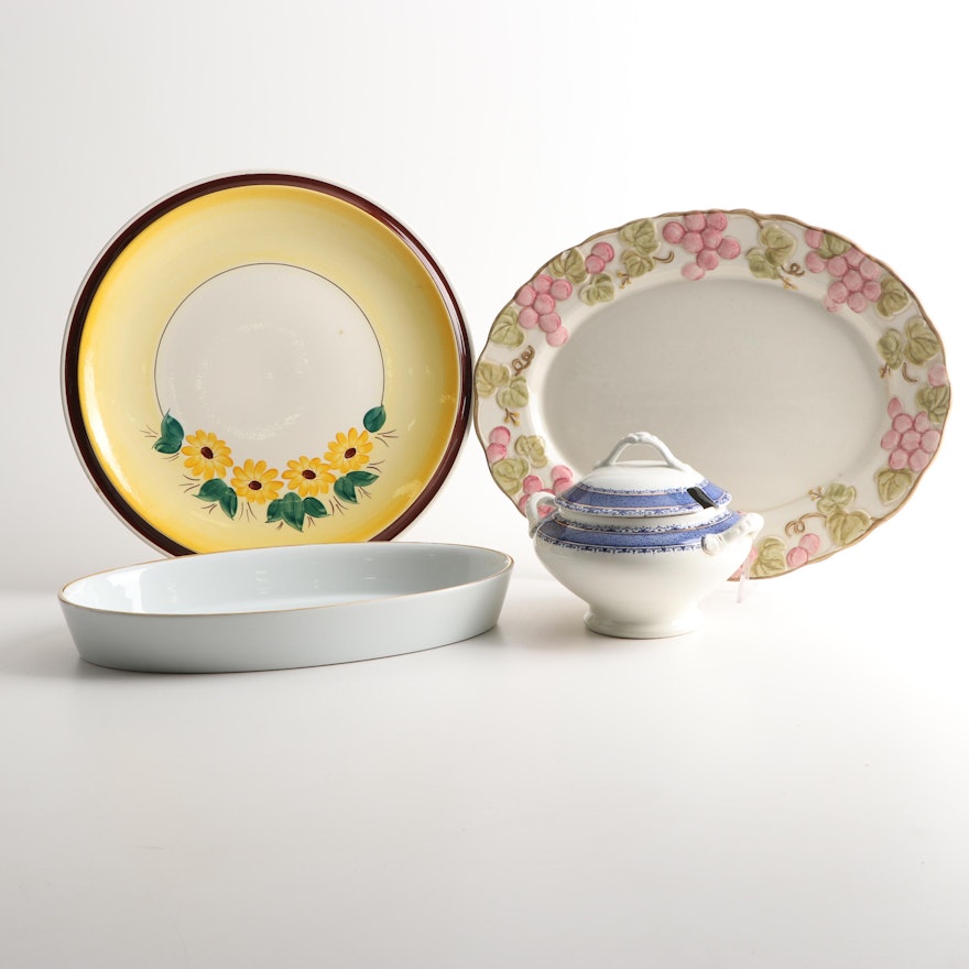 Royal Worcester, Metlox "Poppy Trail" and Other Porcelain and Serveware