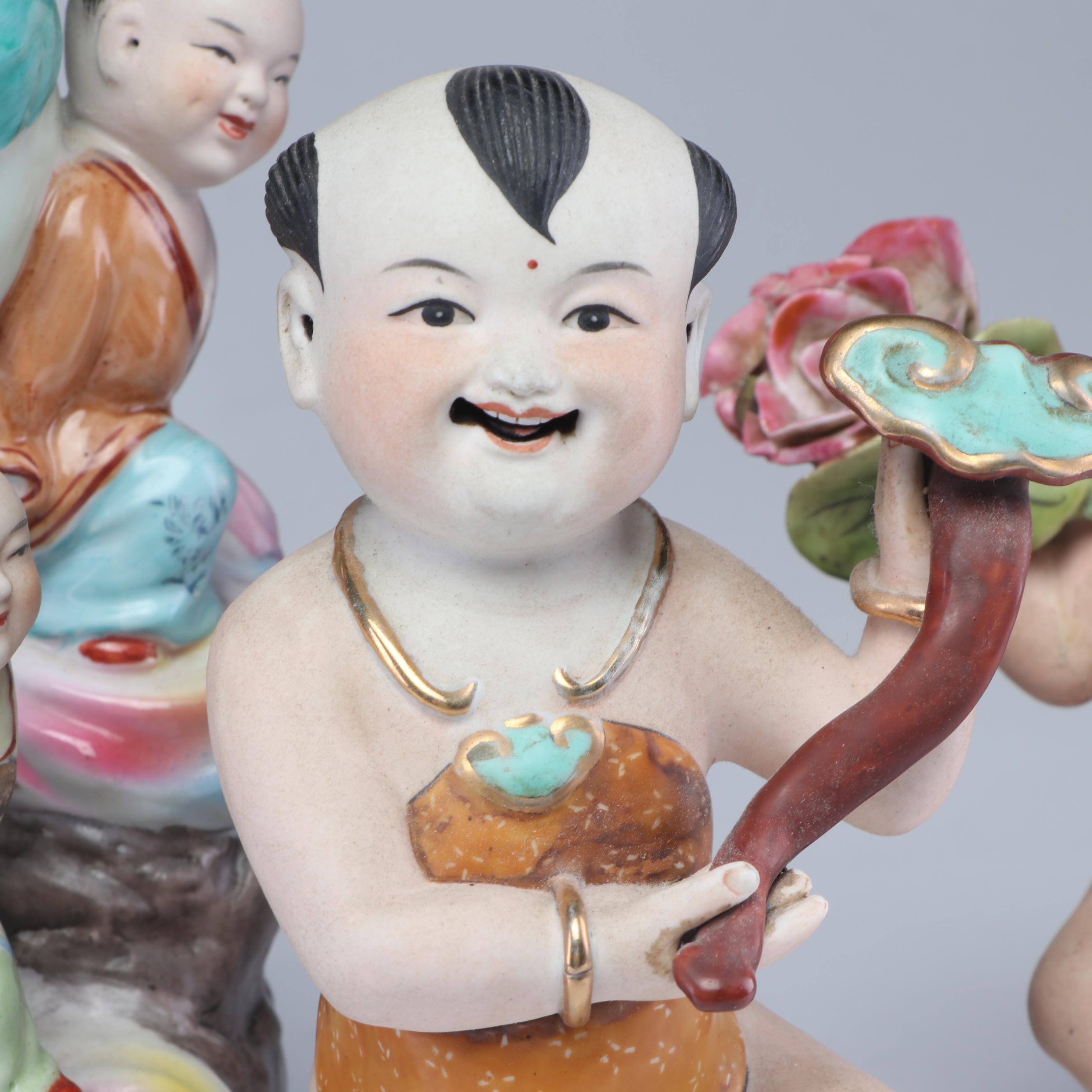 Chinese Children Figurines, Vintage
