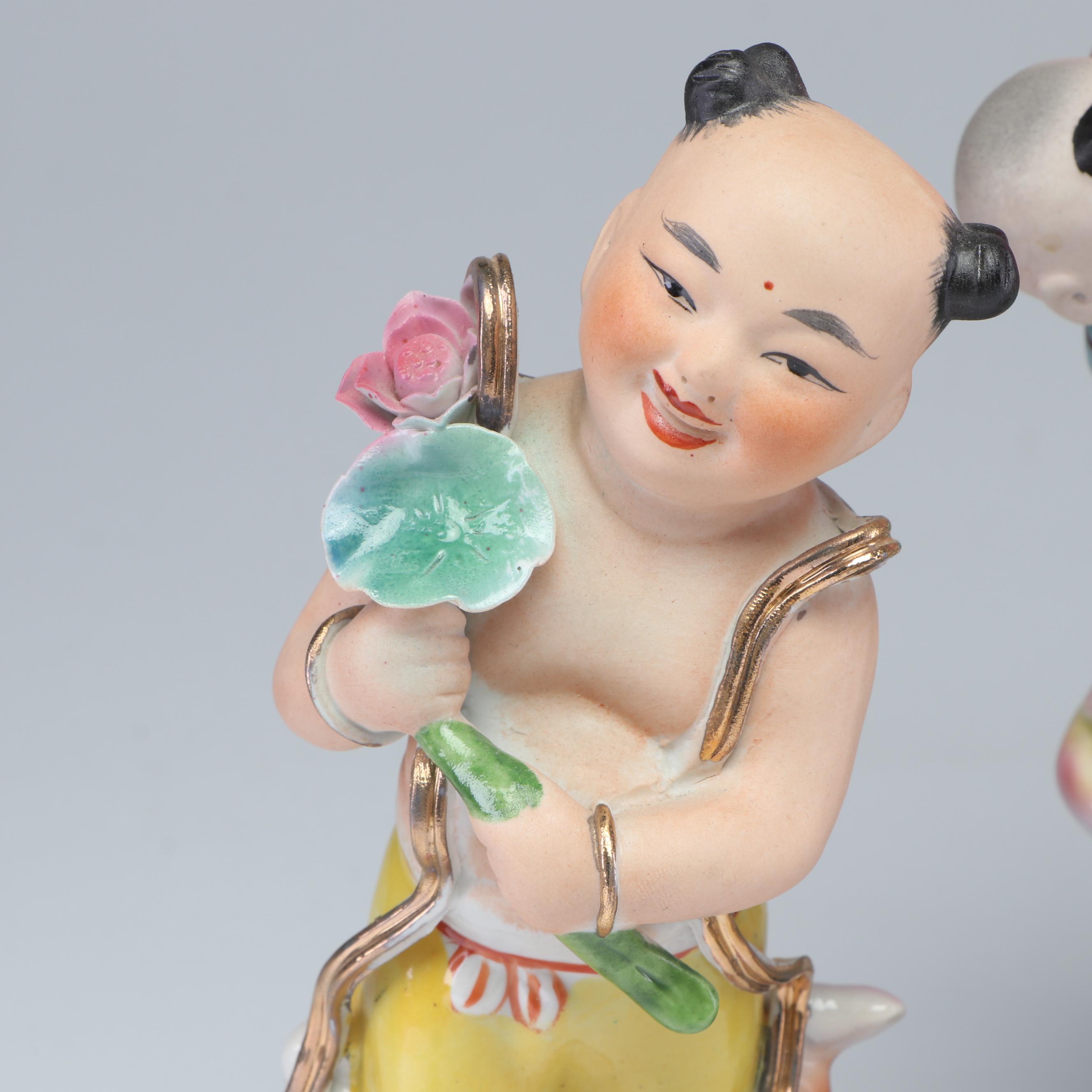 Chinese Children Figurines, Vintage