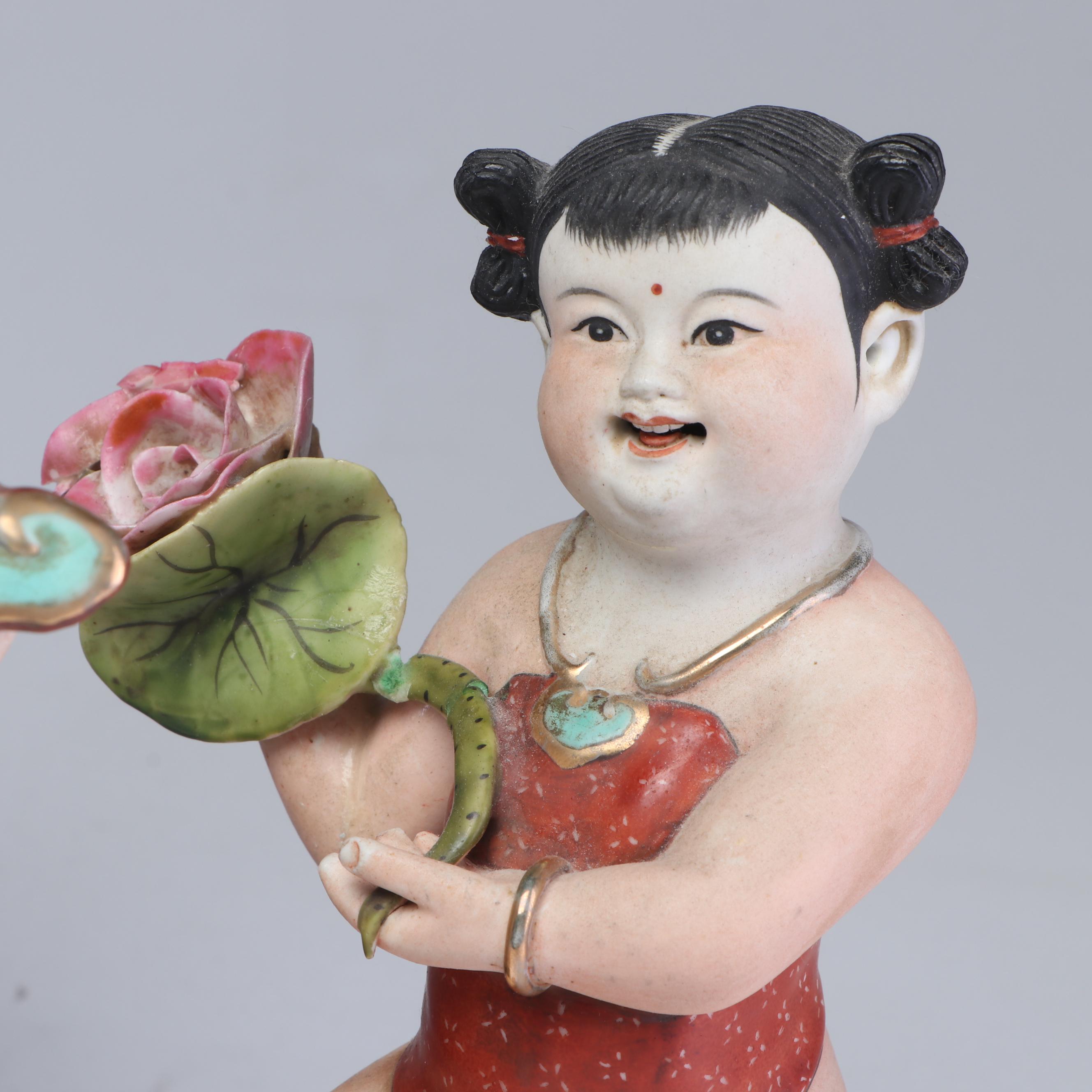 Chinese Children Figurines, Vintage