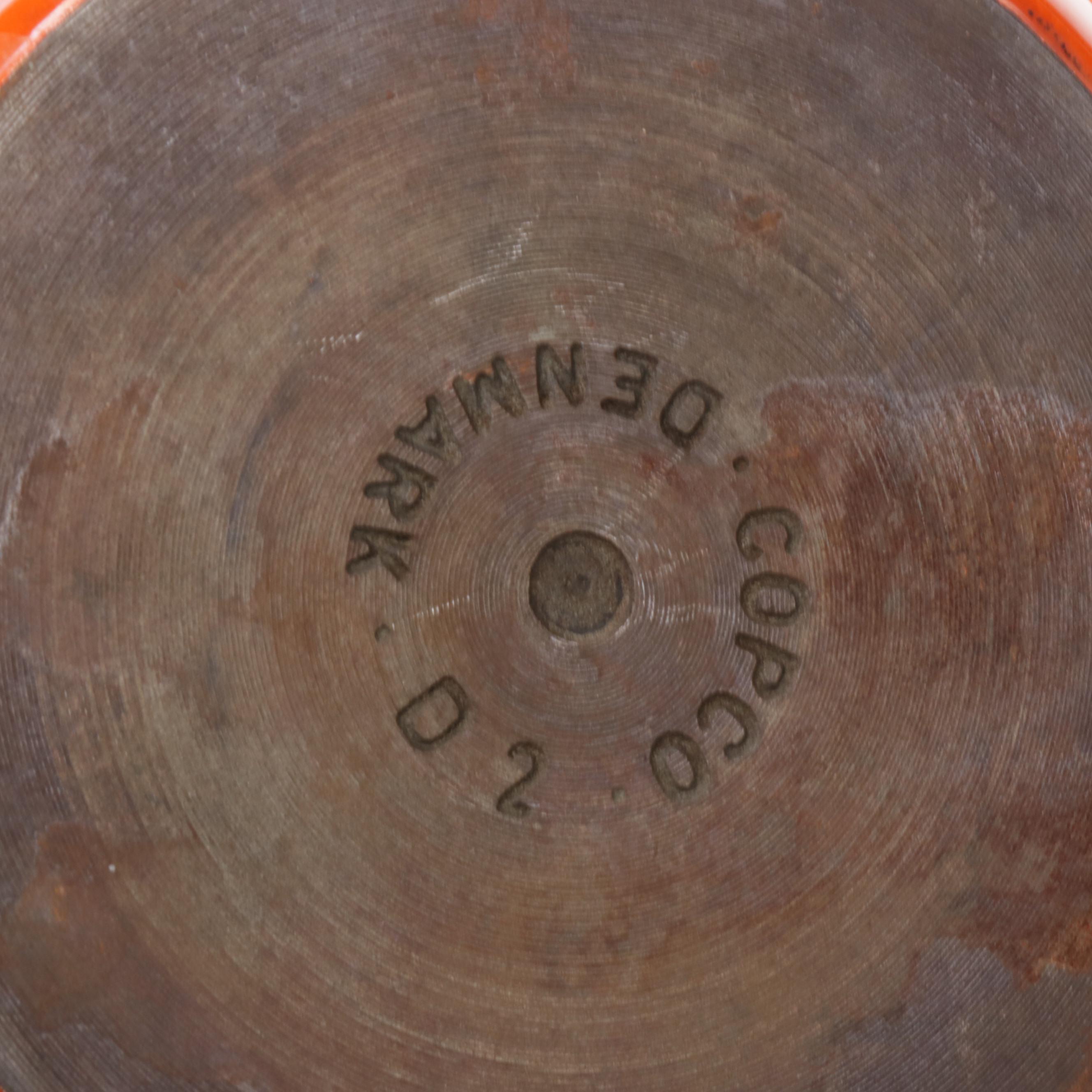 Copco Denmark Enameled Cast Iron Cookware and Steel Bowls, Mid Century