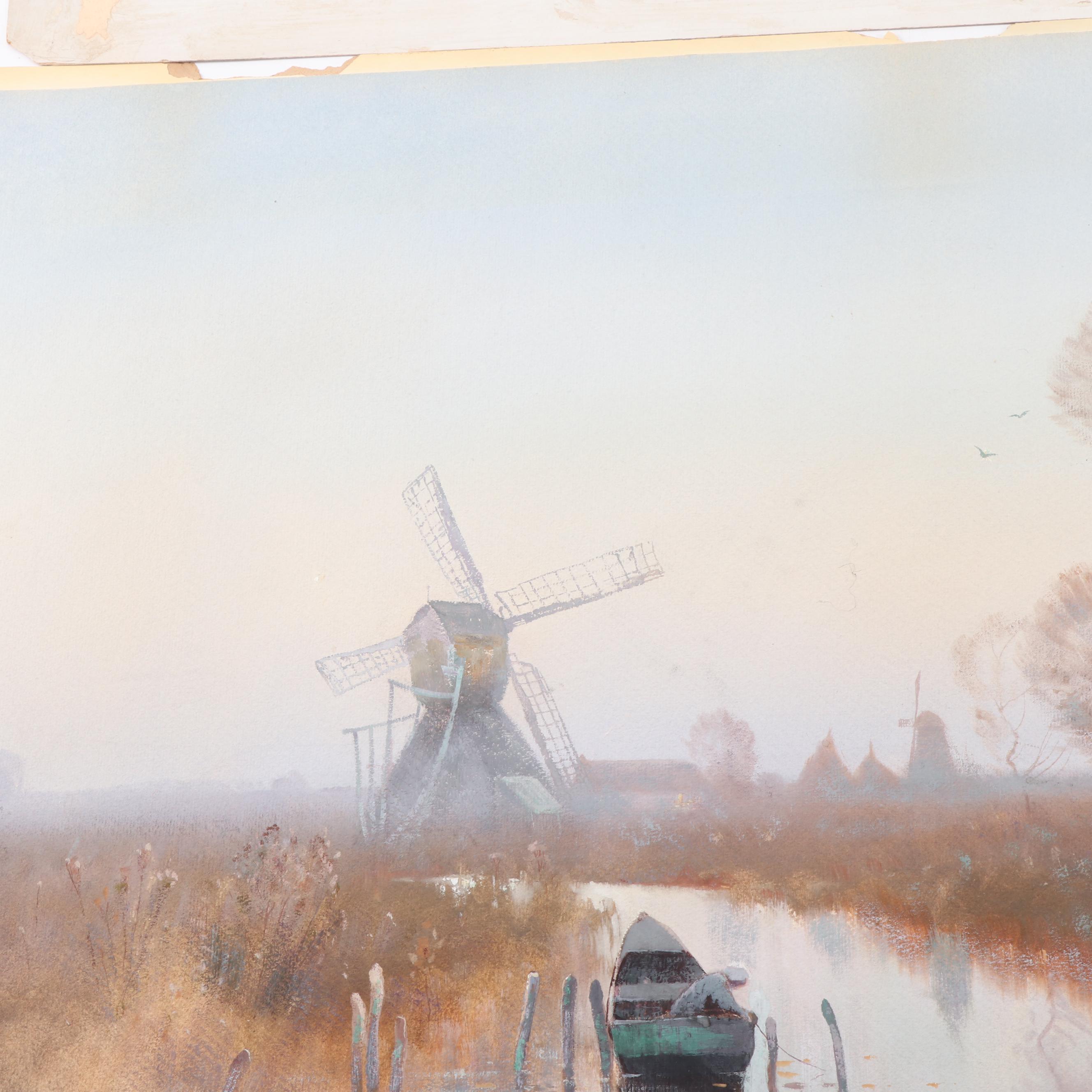 E. Landseer Harris 1899 Landscape Gouache Paintings