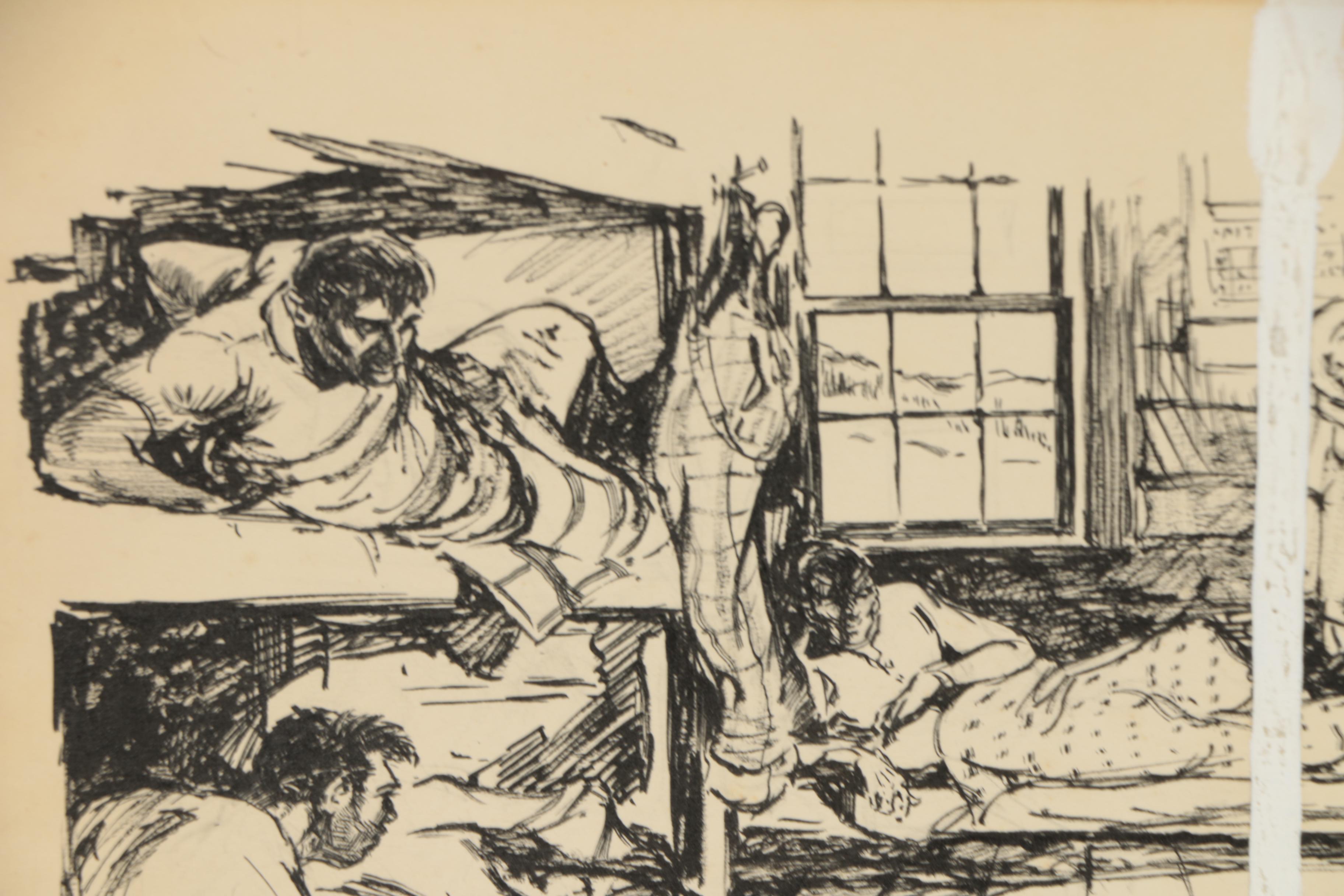 Lorence F. Bjorklund Ink Illustrations for "Street & Smith's Western Story"