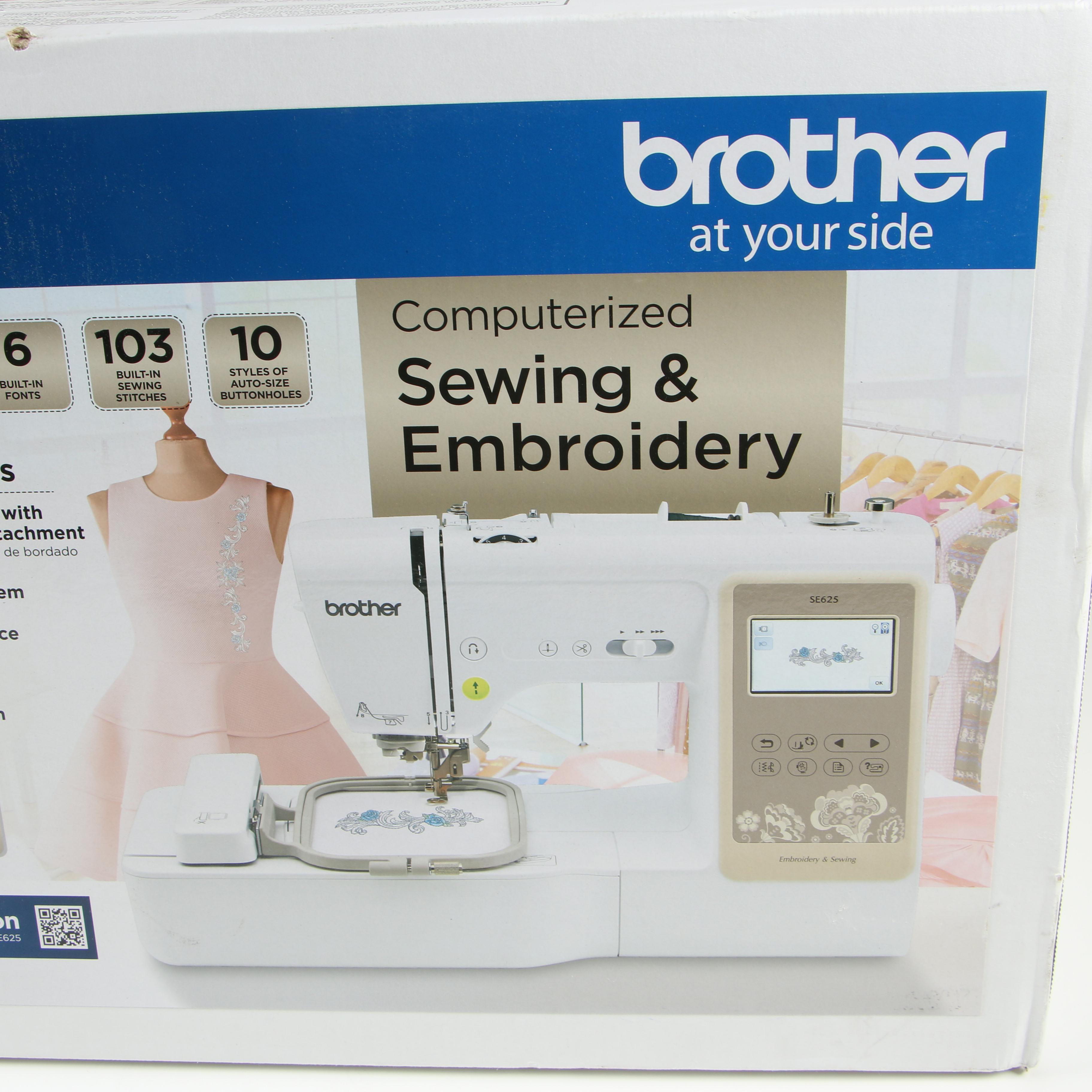 Brother SE625 Combination Computerized Embroidery and Sewing Machine