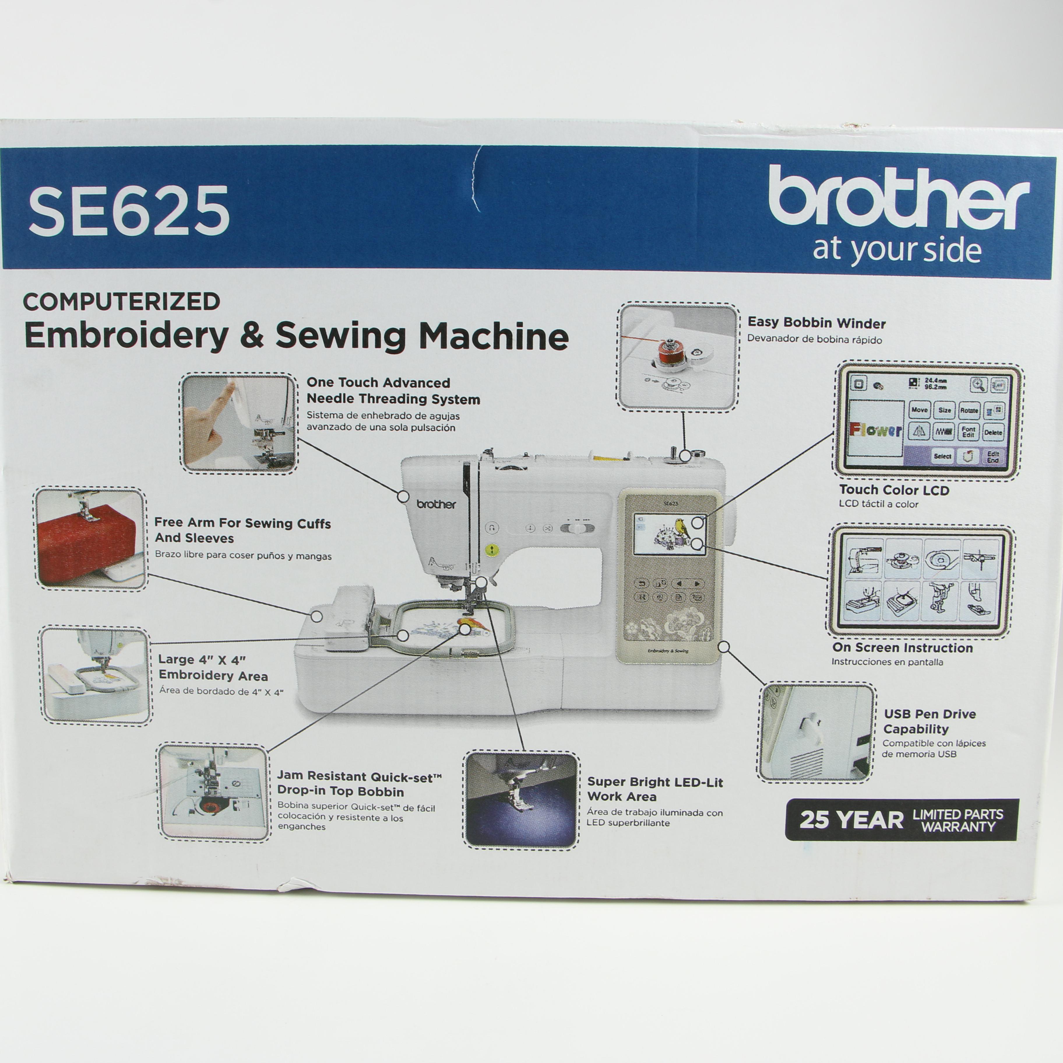 Brother SE625 Combination Computerized Embroidery and Sewing Machine