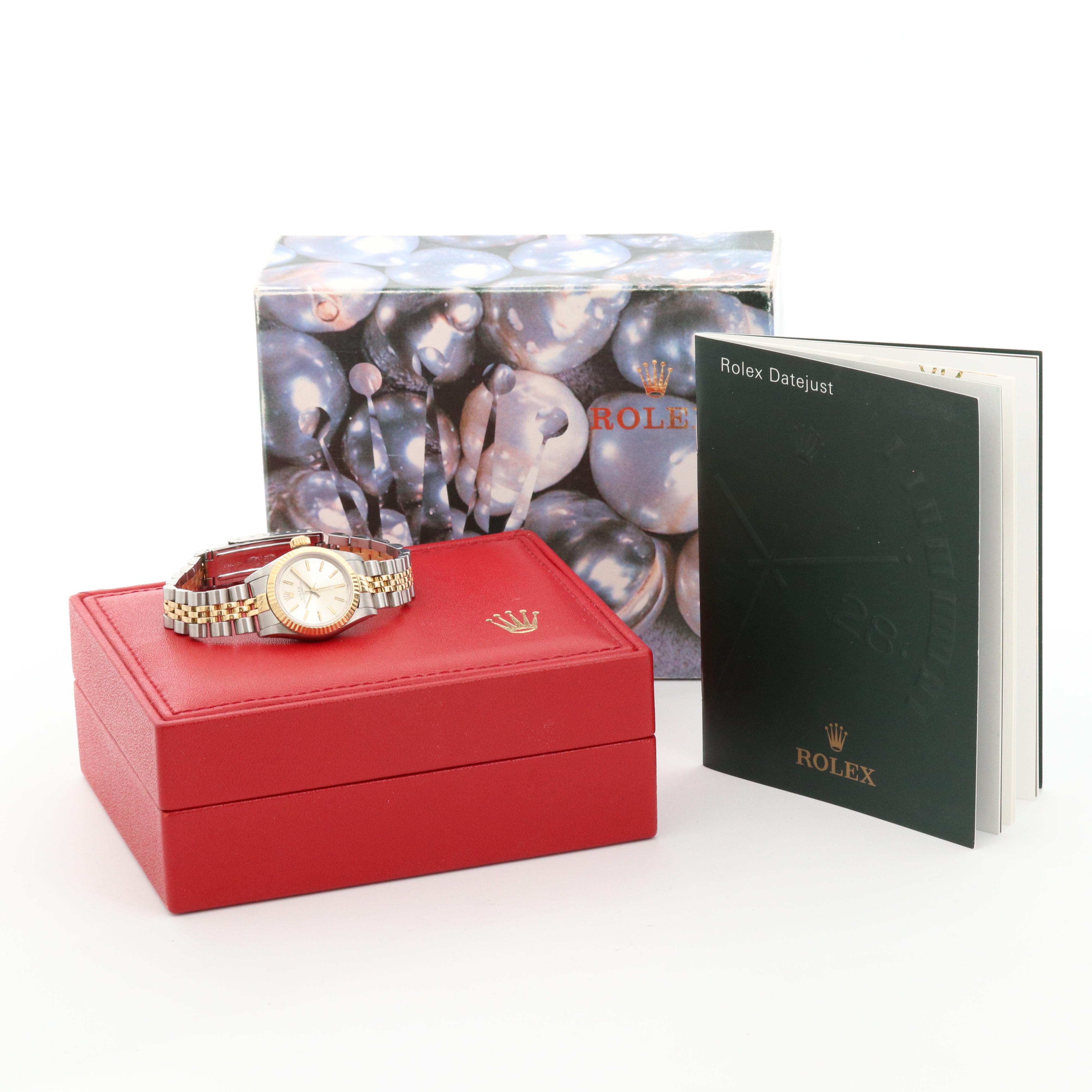 Rolex Oyster Perpetual 18K Gold and Stainless Steel Watch, 1984