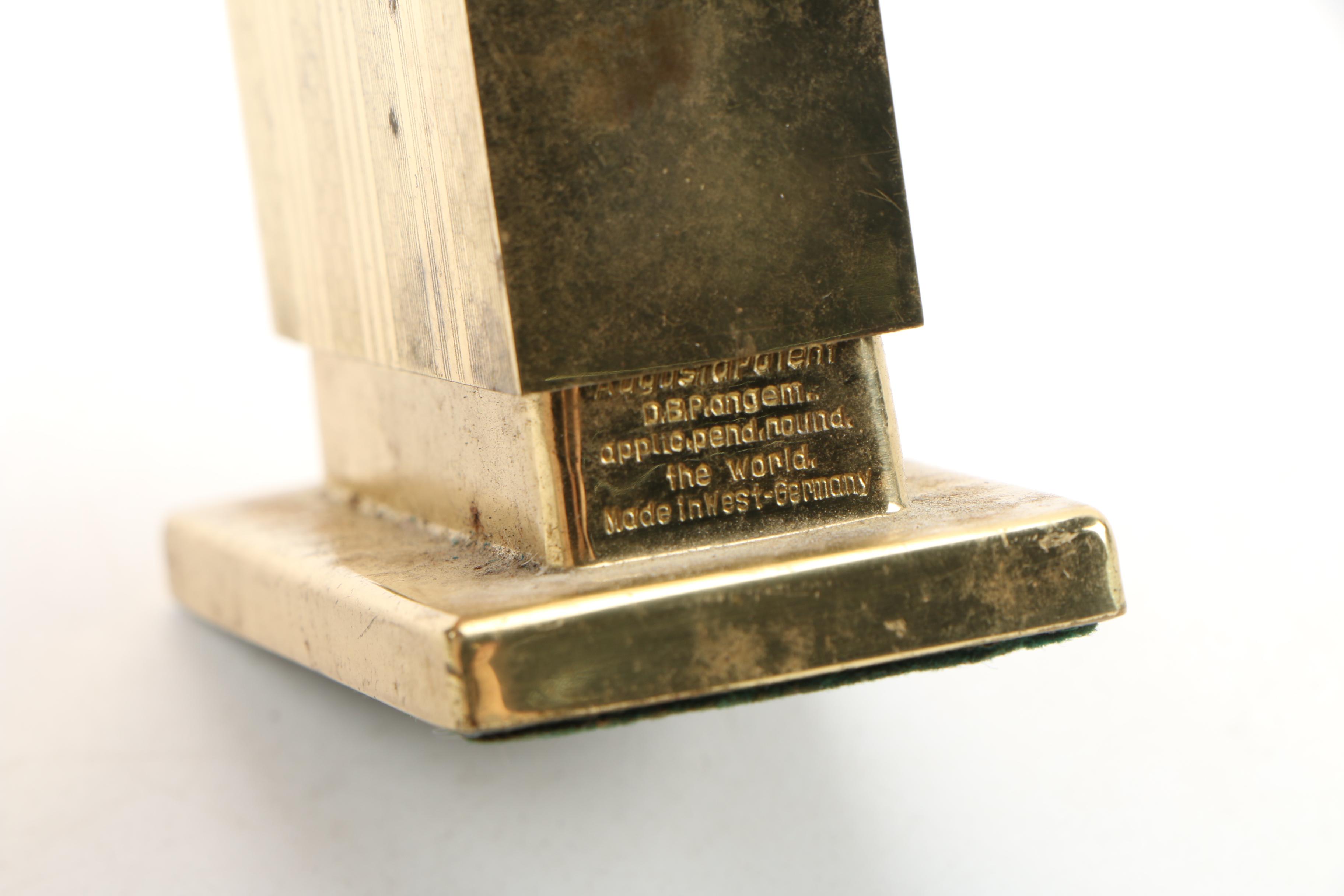 West German Augusta Patent Lift-O-Lite Table Lighter, Circa 1940s