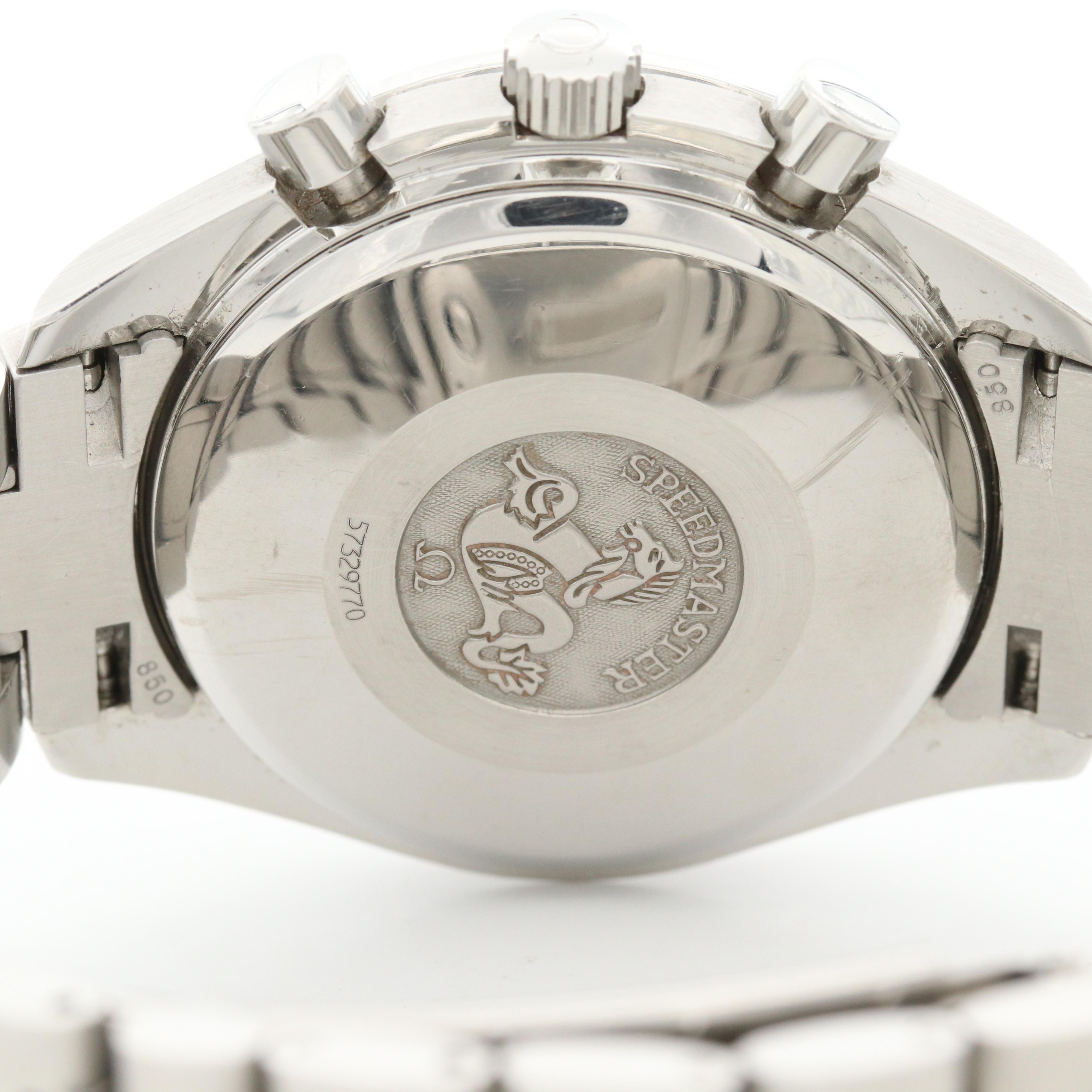 Omega Speedmaster Stainless Steel Automatic Day and Date Watch, Circa 1999