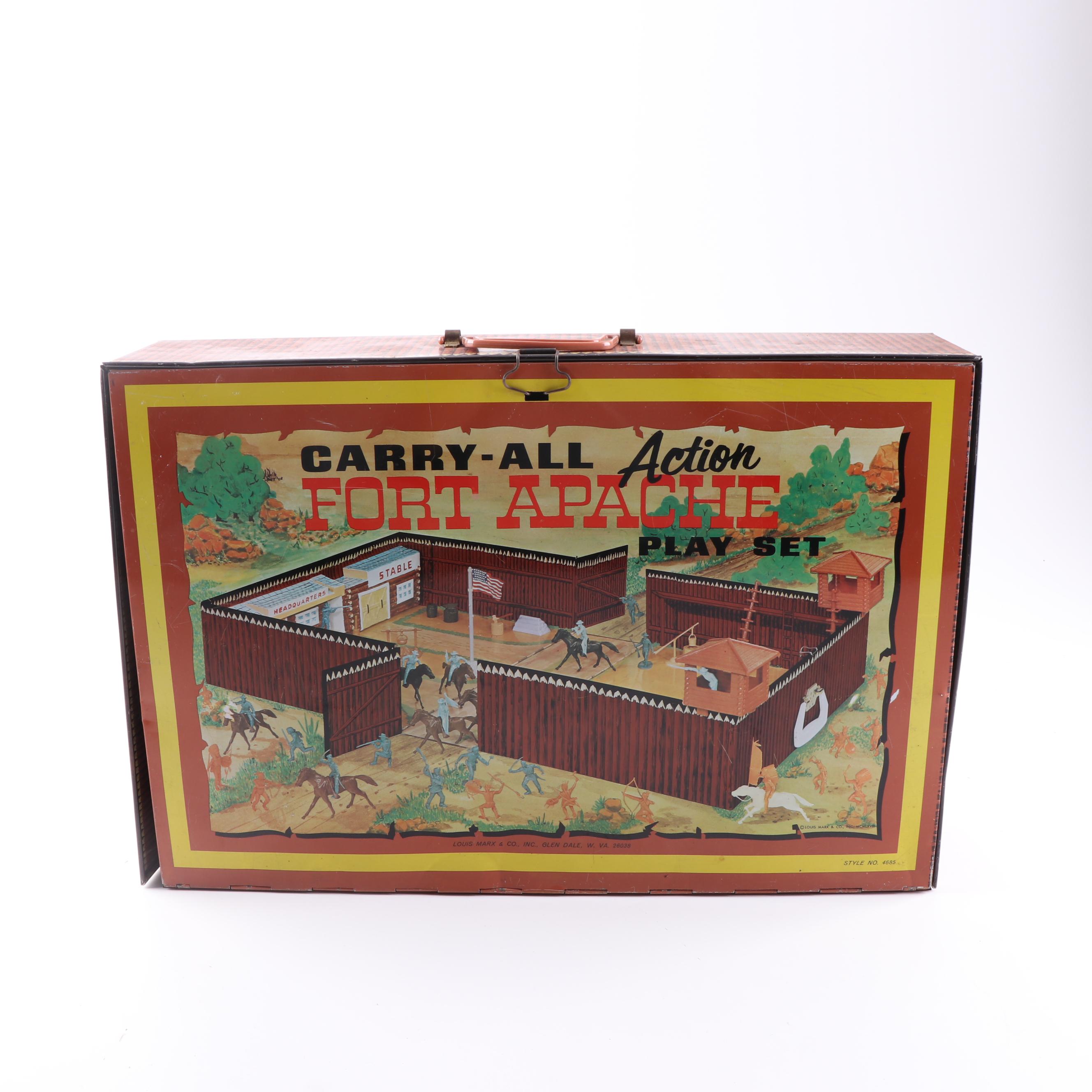 Louis Marx Toys Fort Apache Play Set, 1960s