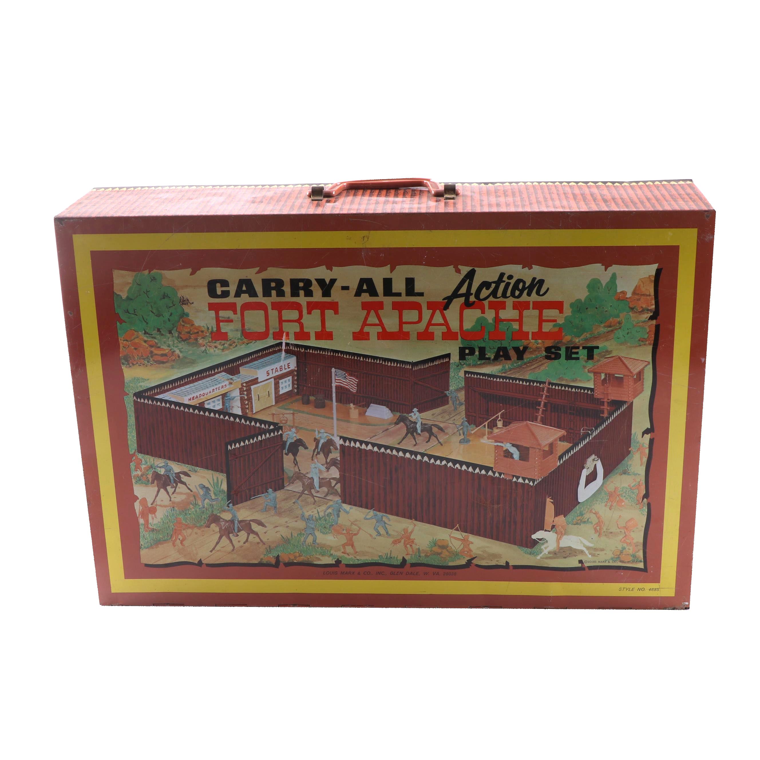 Louis Marx Toys Fort Apache Play Set, 1960s