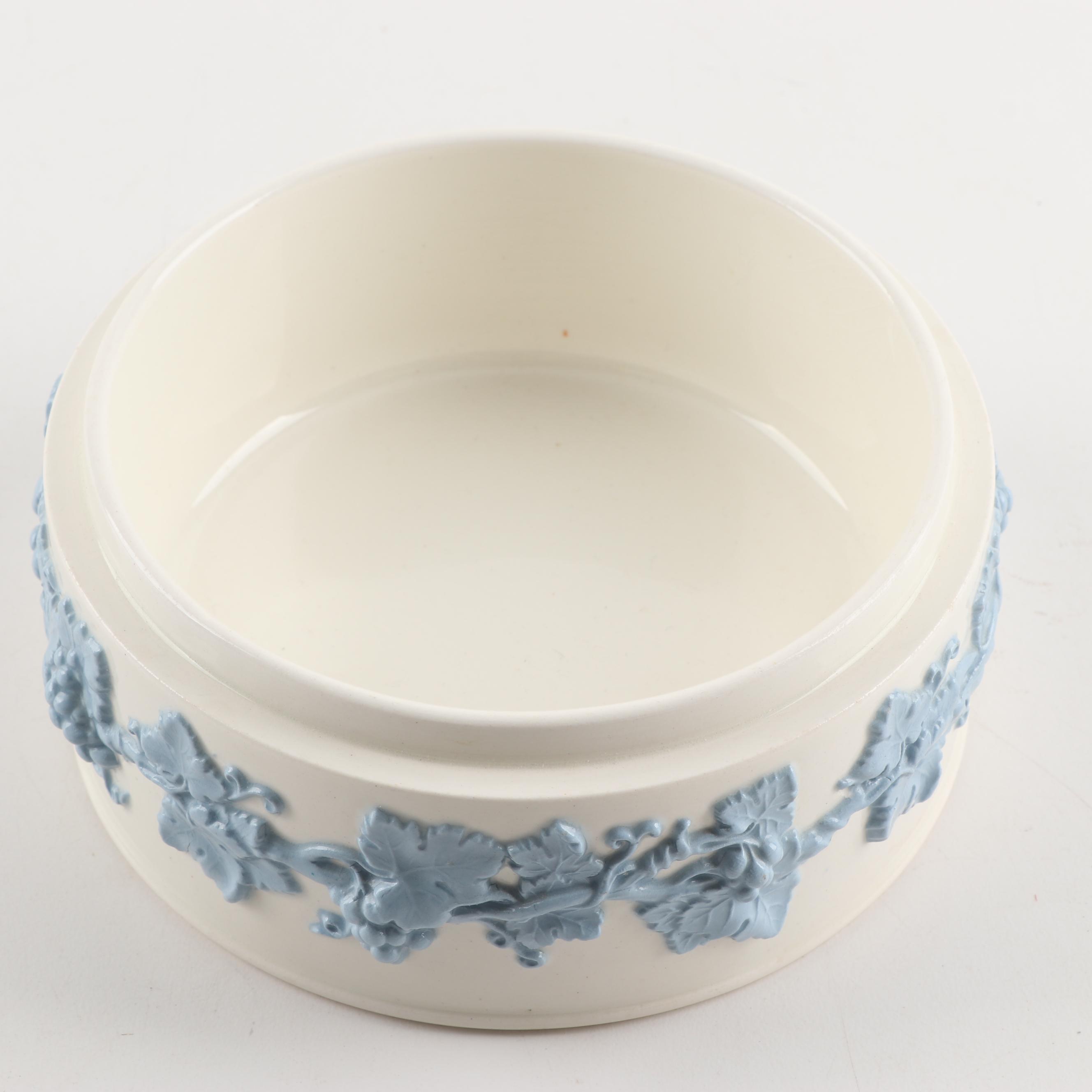 Wedgwood Queensware "Lavender on Cream Color" Candy Dish