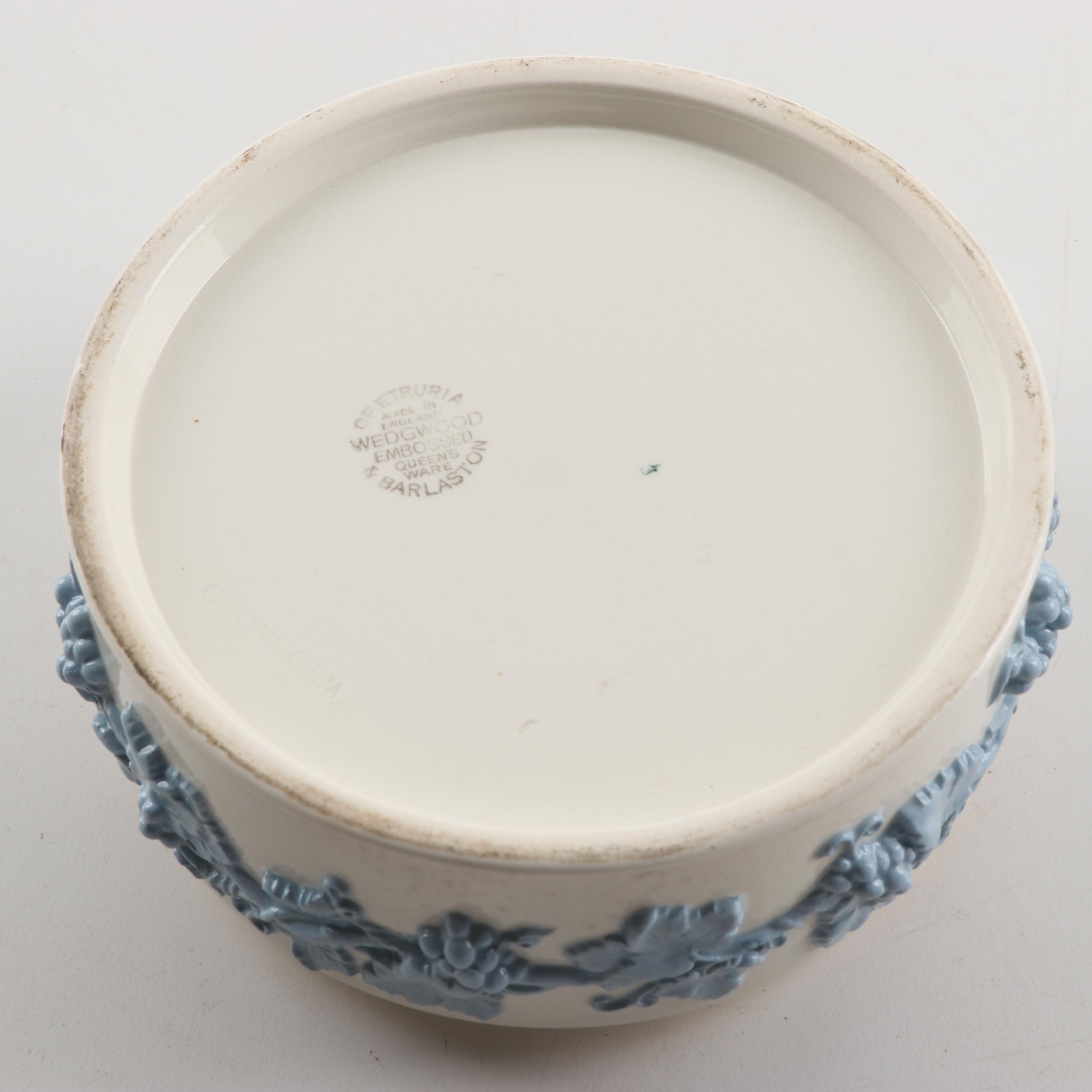 Wedgwood Queensware "Lavender on Cream Color" Candy Dish