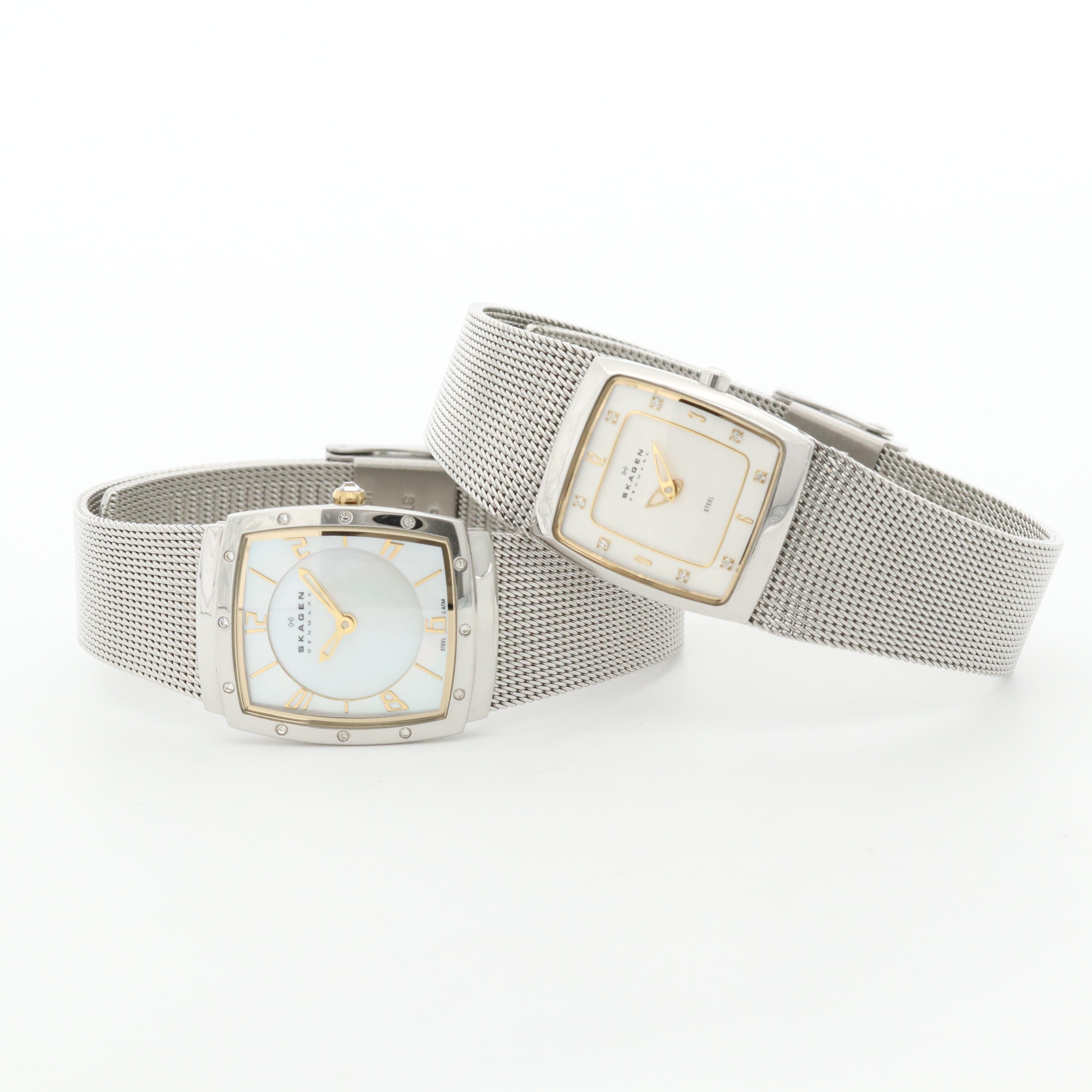 Pair of Skagen Stainless Steel Quartz Watches