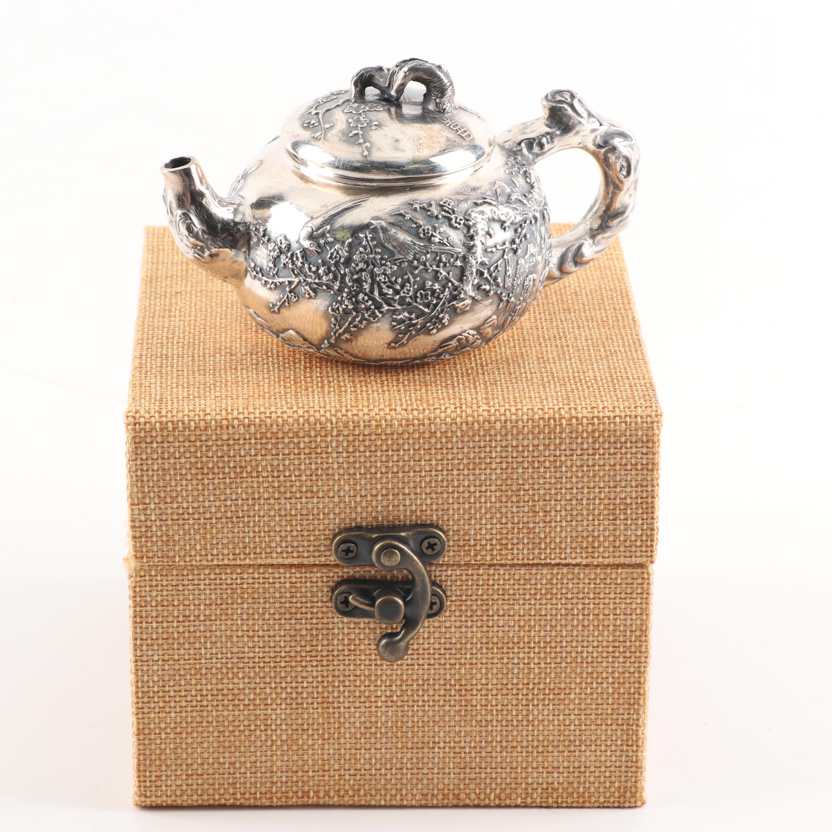 Japanese 900 Silver Teapot