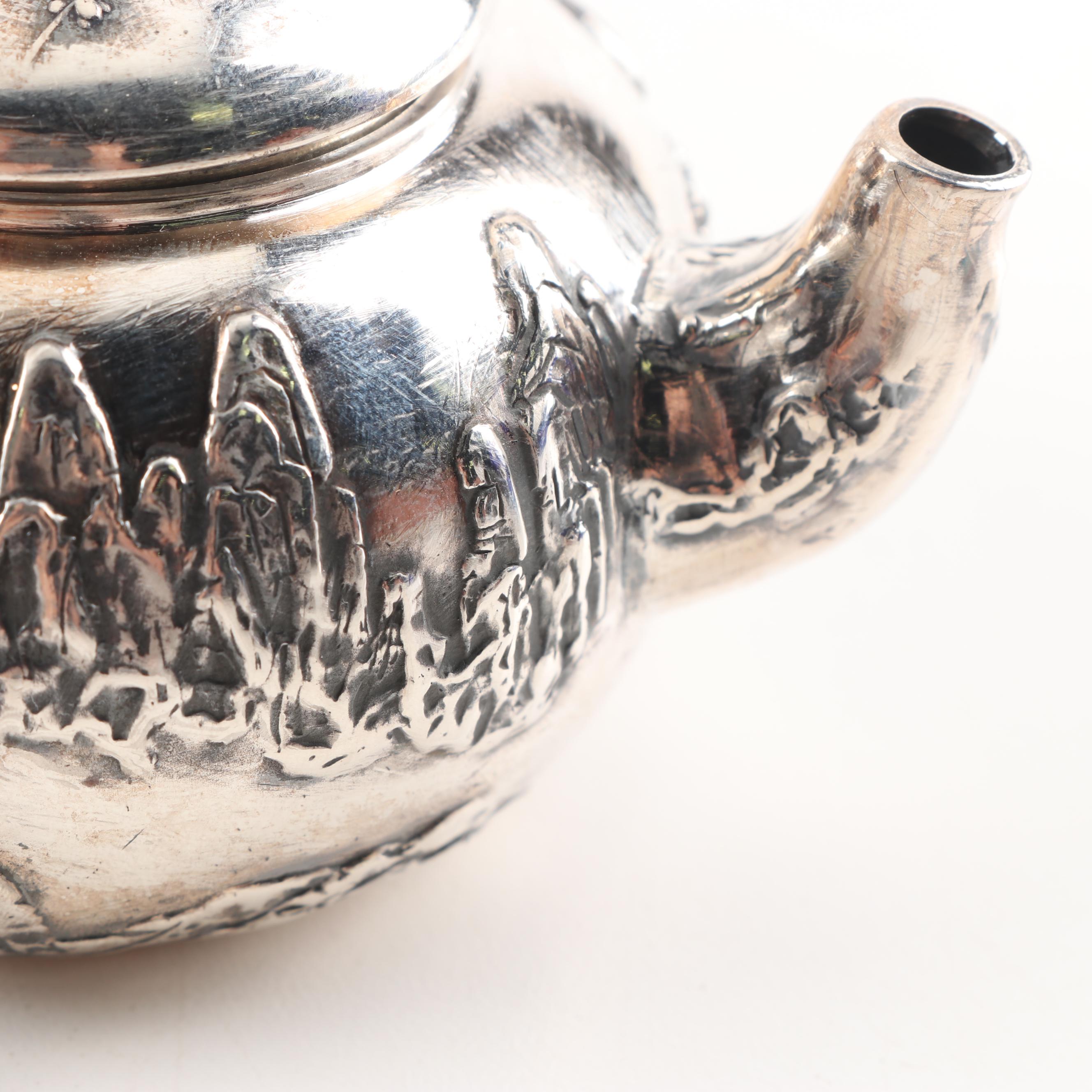 Japanese 900 Silver Teapot