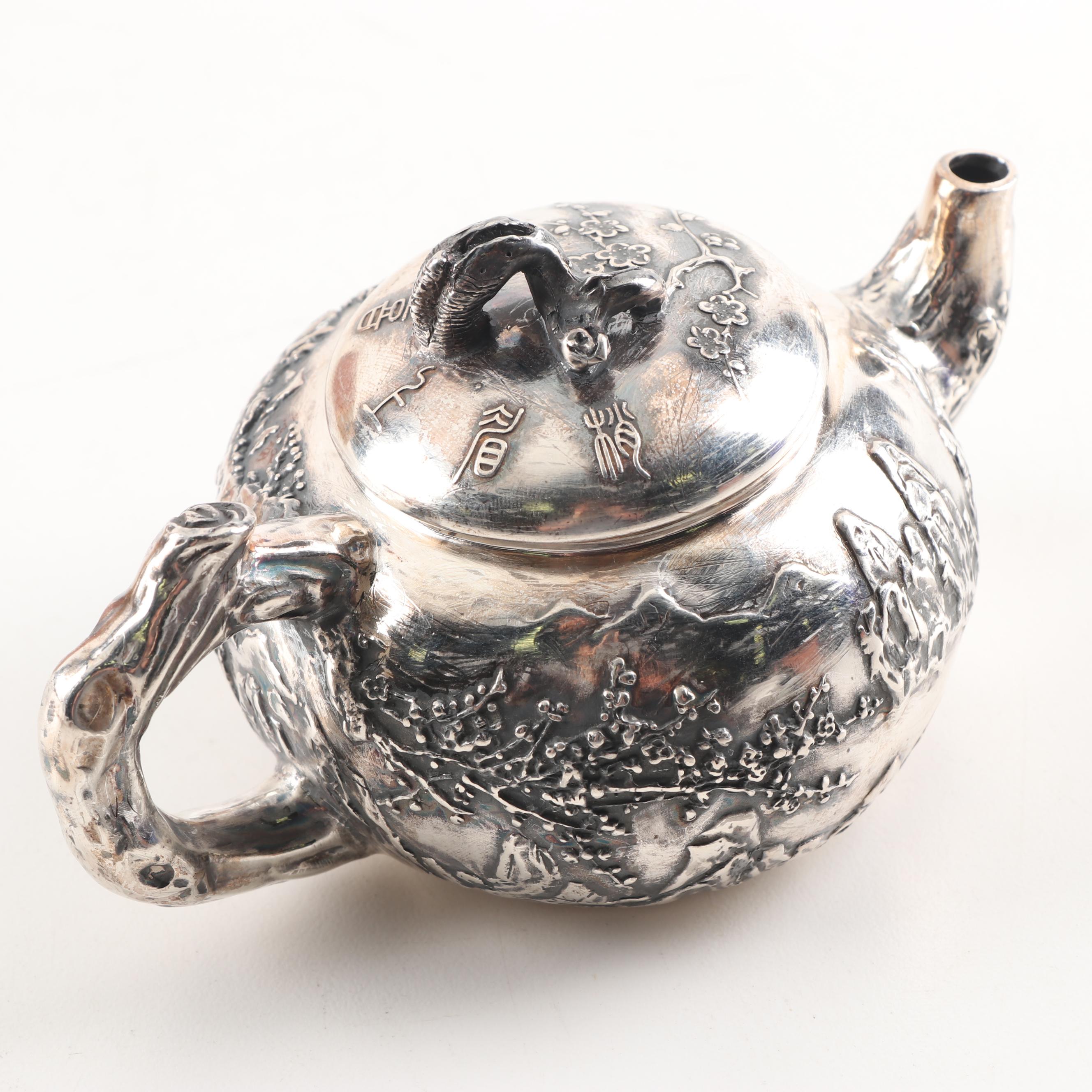 Japanese 900 Silver Teapot