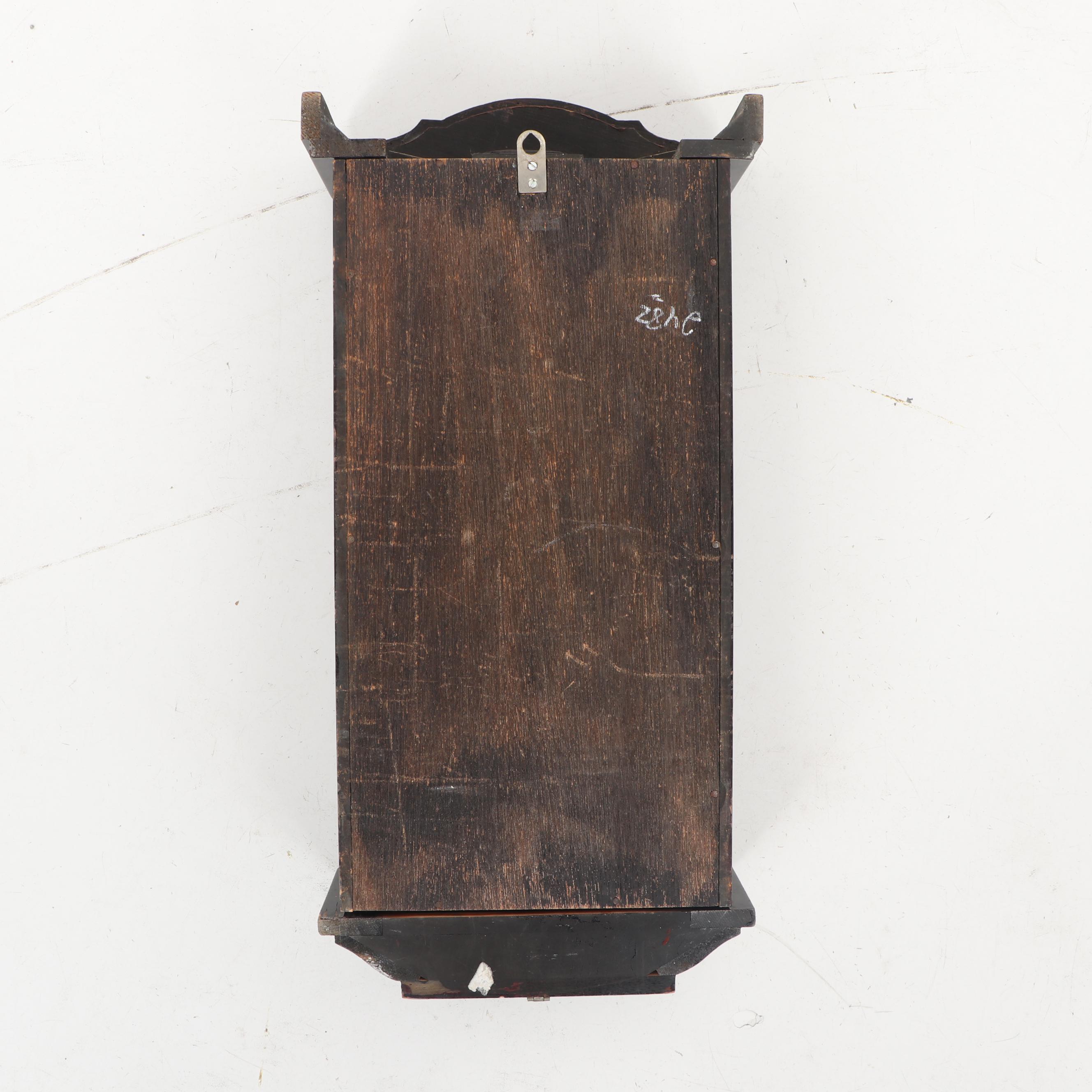 Japanese Aikosha Black Lacquer 21 Day Wall Clock