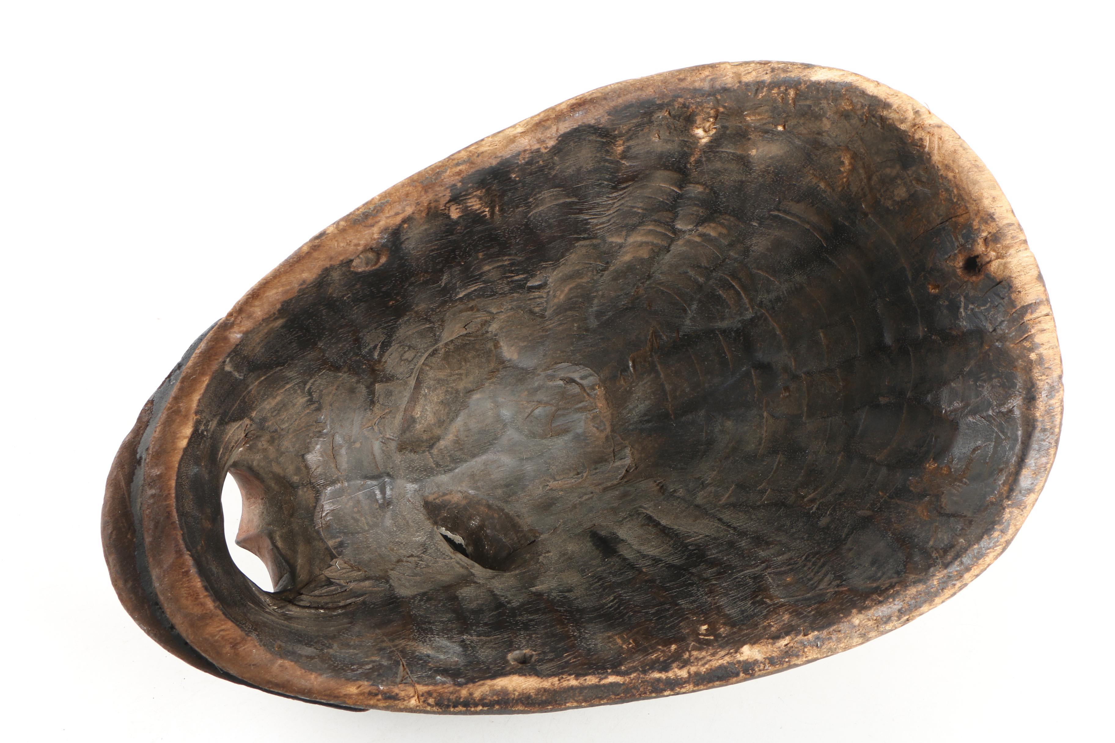 Central African Hand-Carved Wooden Mask