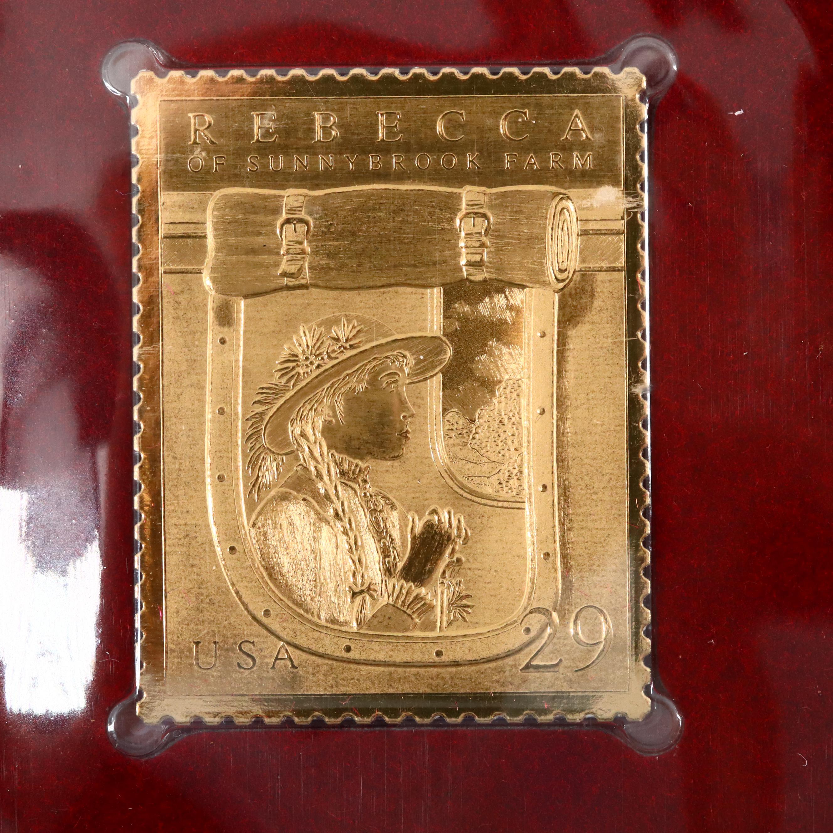 "Golden Replicas of United States Stamps" Two Album Collection