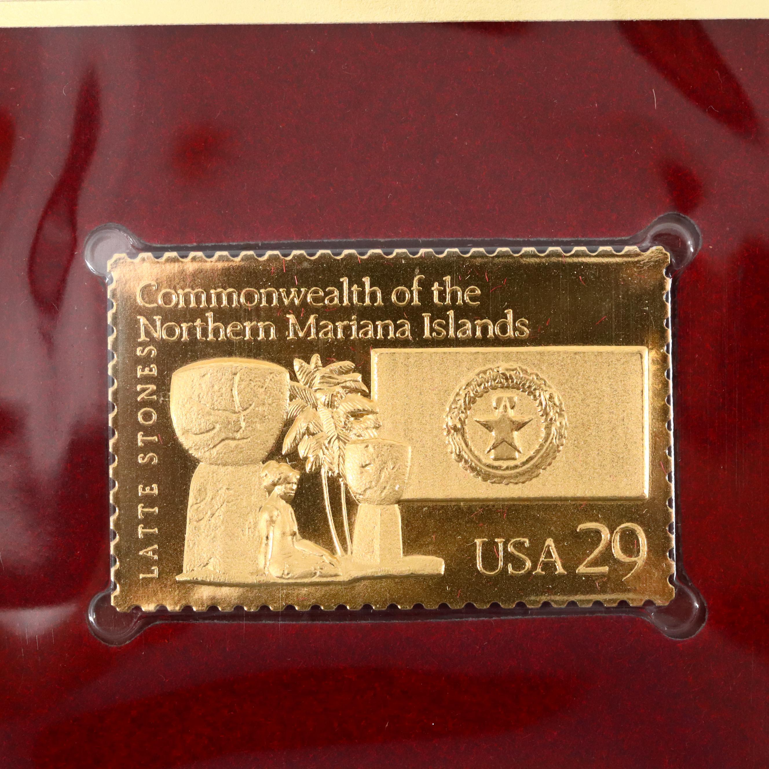 "Golden Replicas of United States Stamps" Two Album Collection