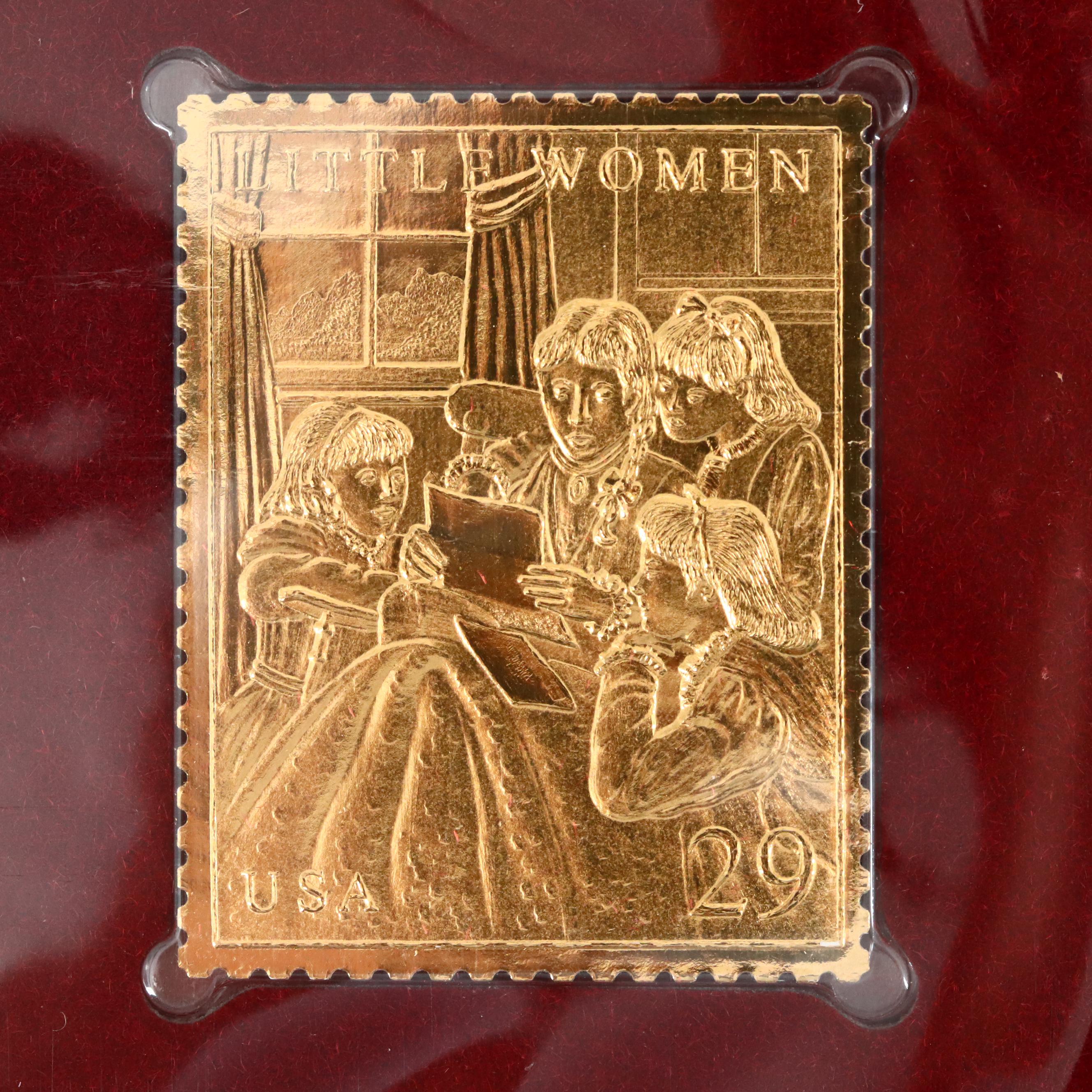 "Golden Replicas of United States Stamps" Two Album Collection