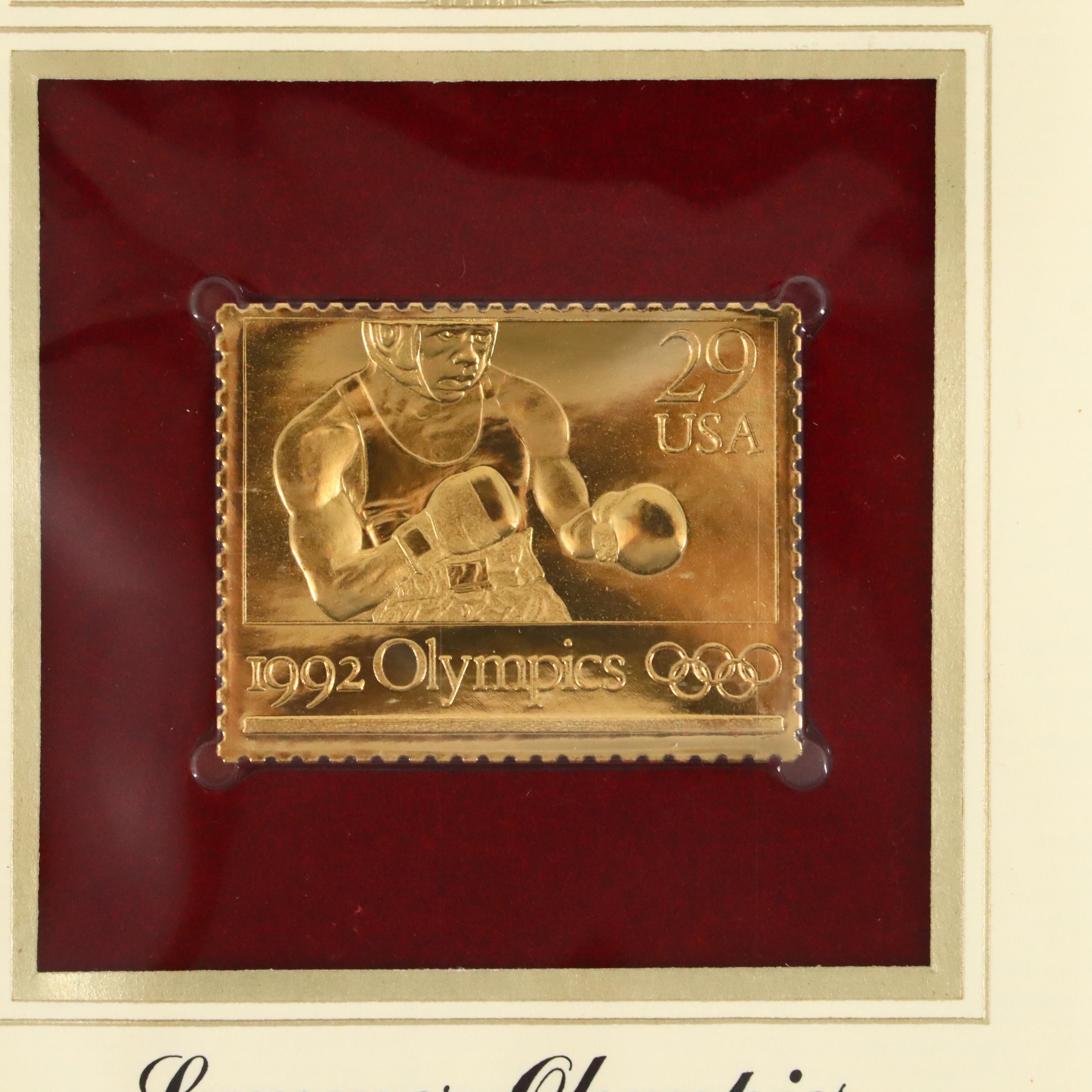 "Golden Replicas of United States Stamps" Two Album Collection