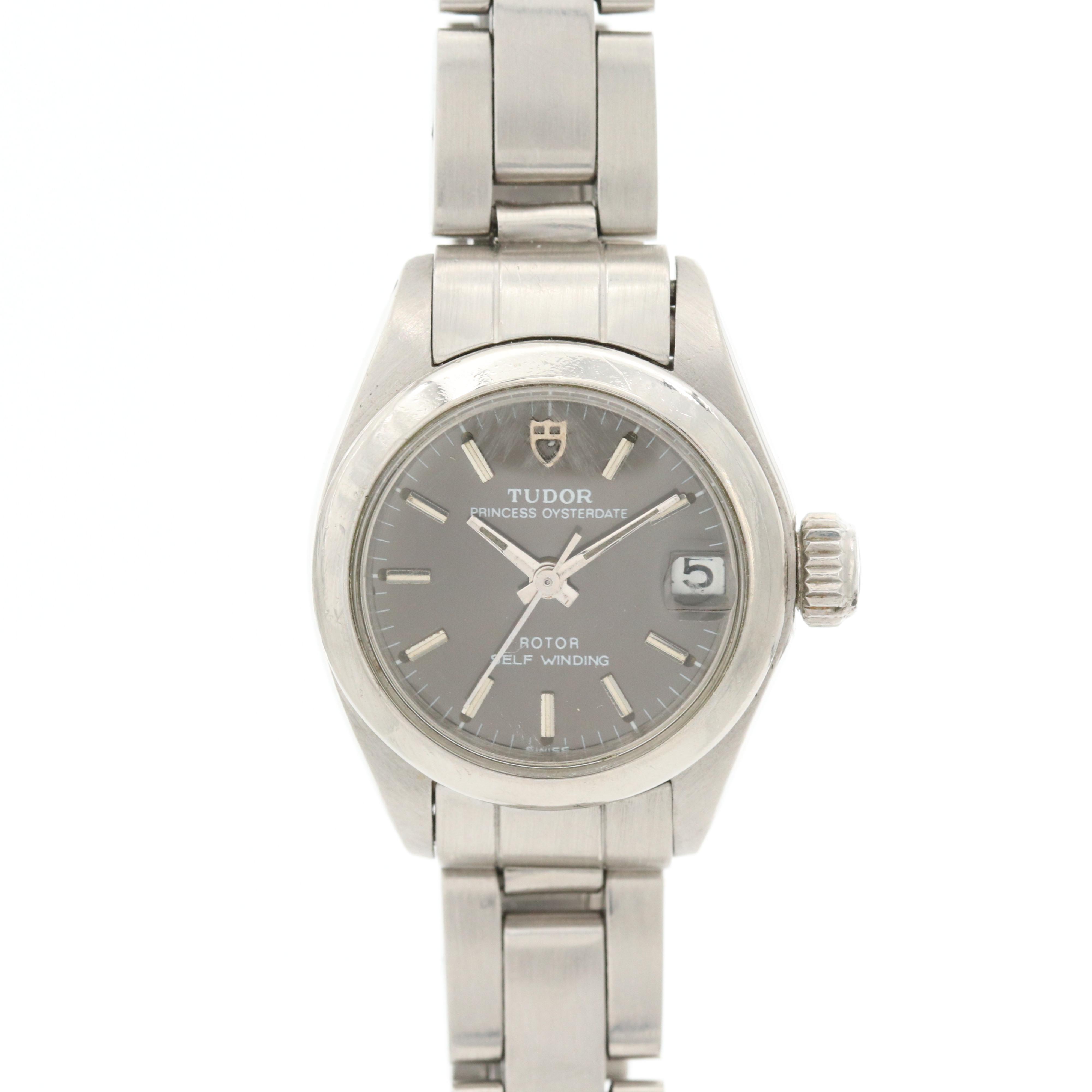 Vintage Tudor Princess Oyster Date Stainless Steel Automatic Watch, 1976
