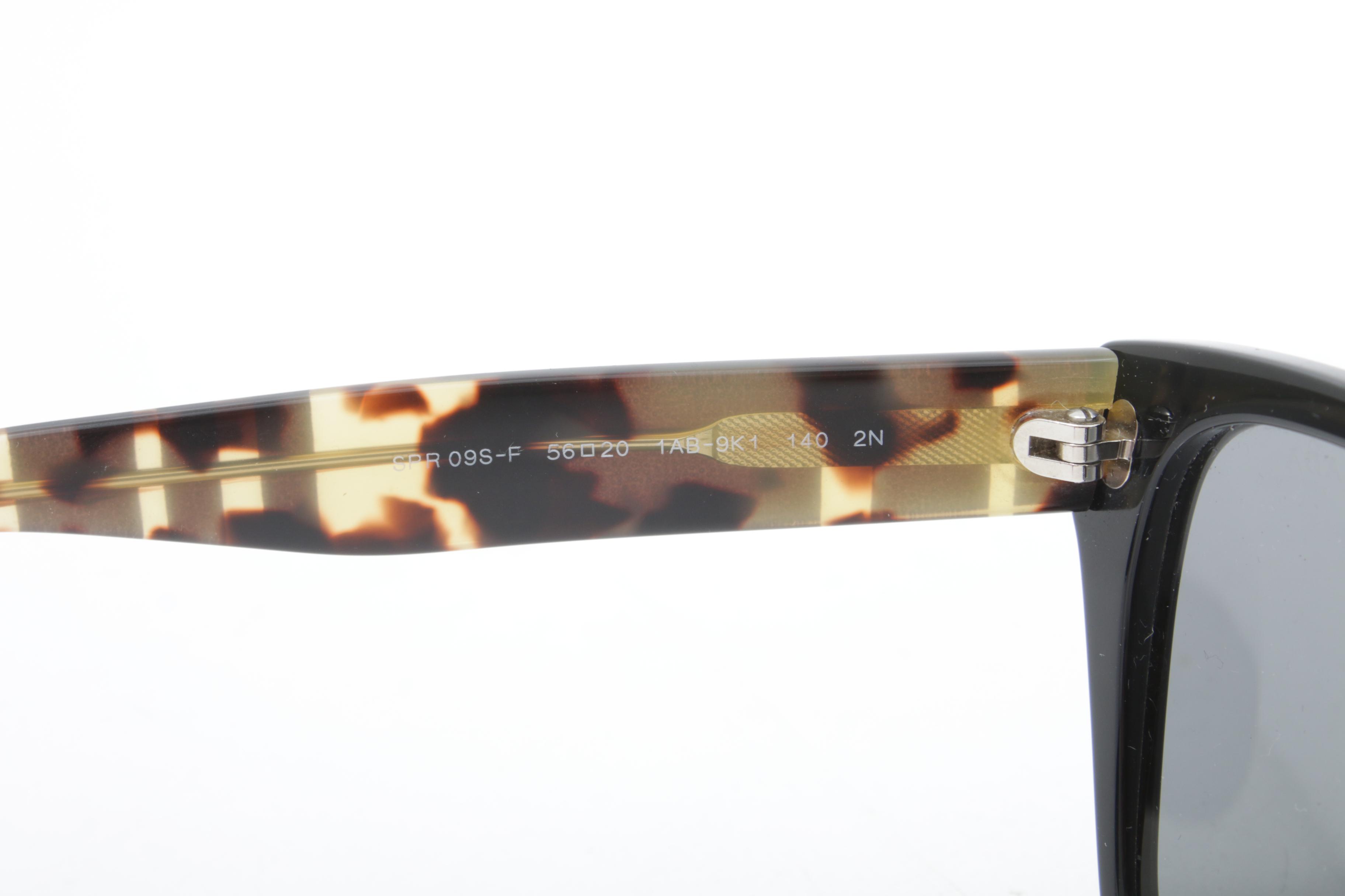 Prada Black and Tortoise Shell Sunglasses, Made in Italy