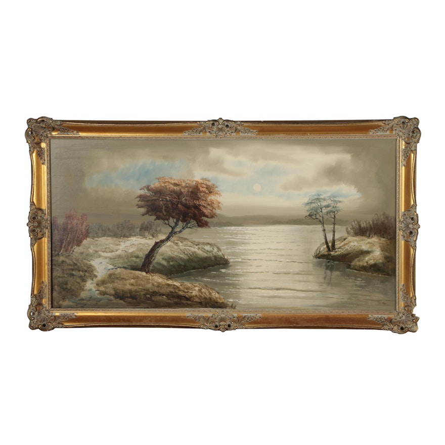 Late 20th Century Landscape Oil Painting