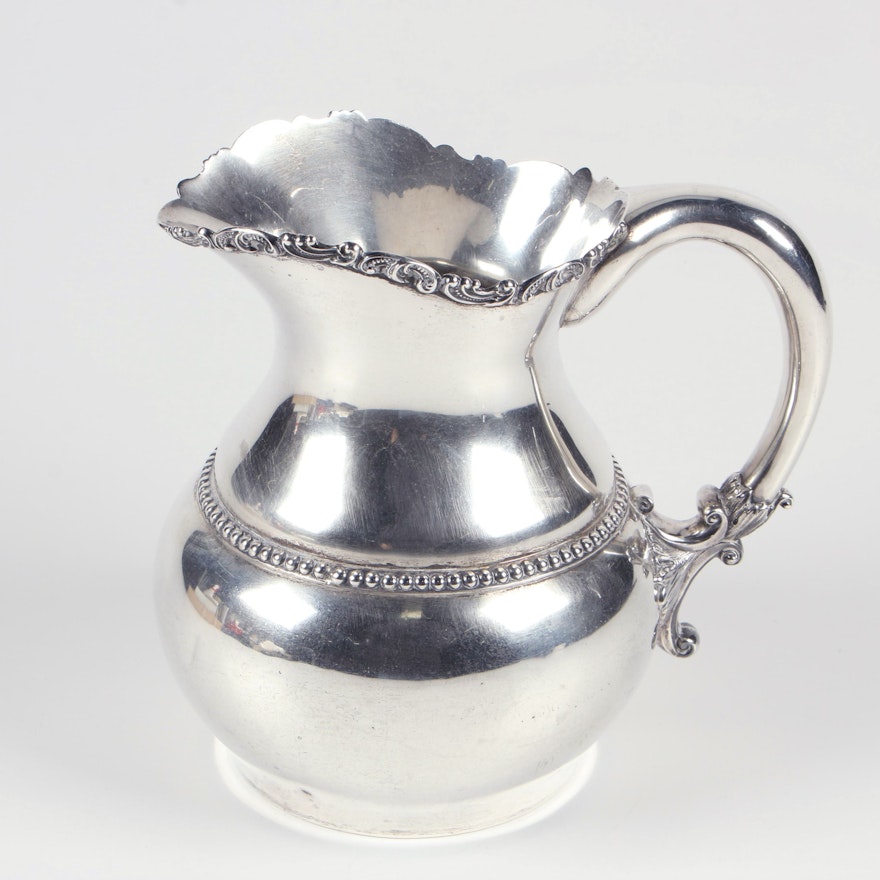 Duhme & Co. Sterling Silver Pitcher, Circa 1870s