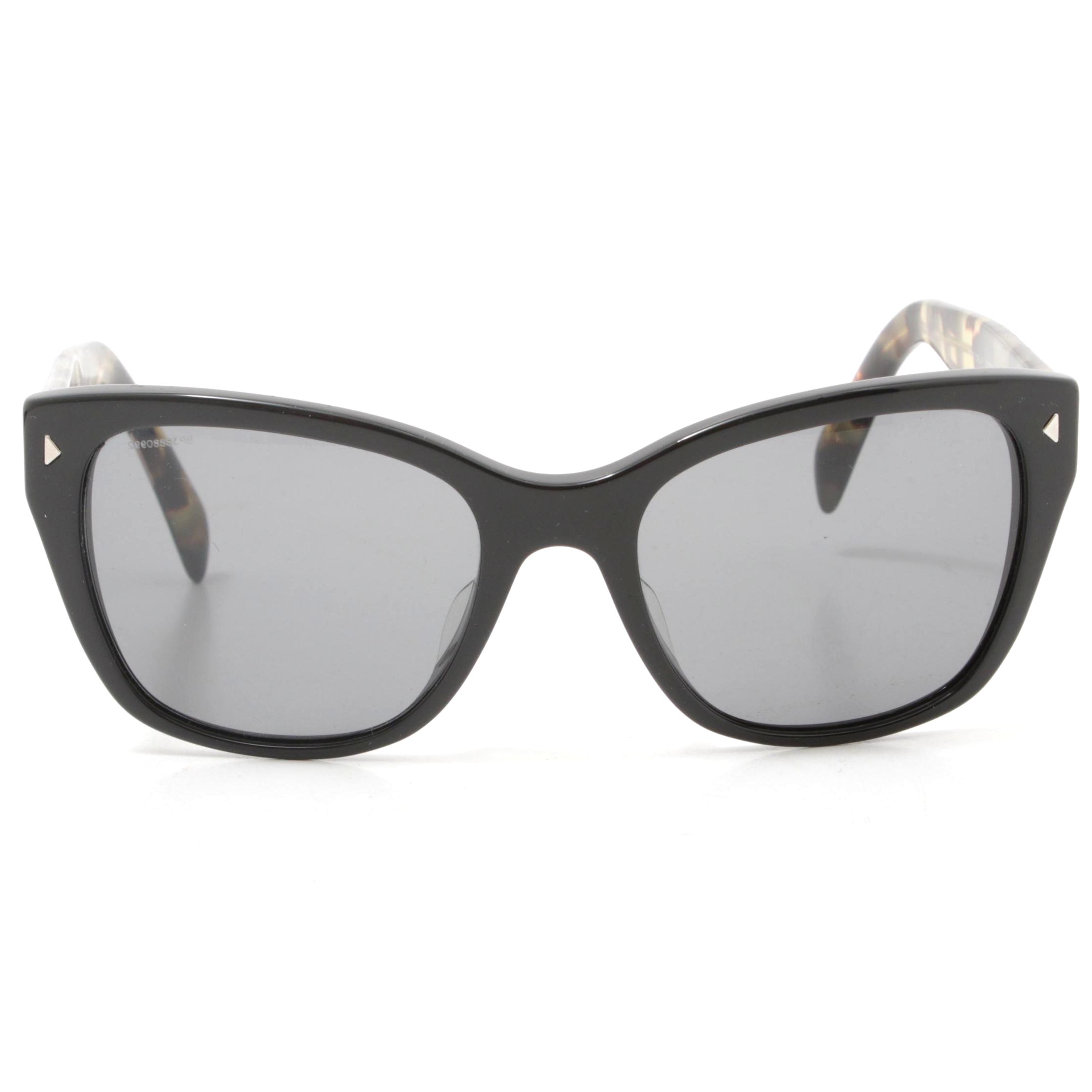 Prada Black and Tortoise Shell Sunglasses, Made in Italy