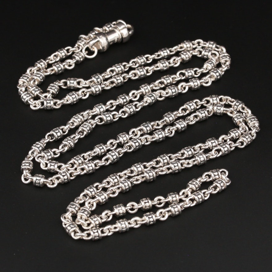 Michael Dawkins Sterling Silver Chain Necklace