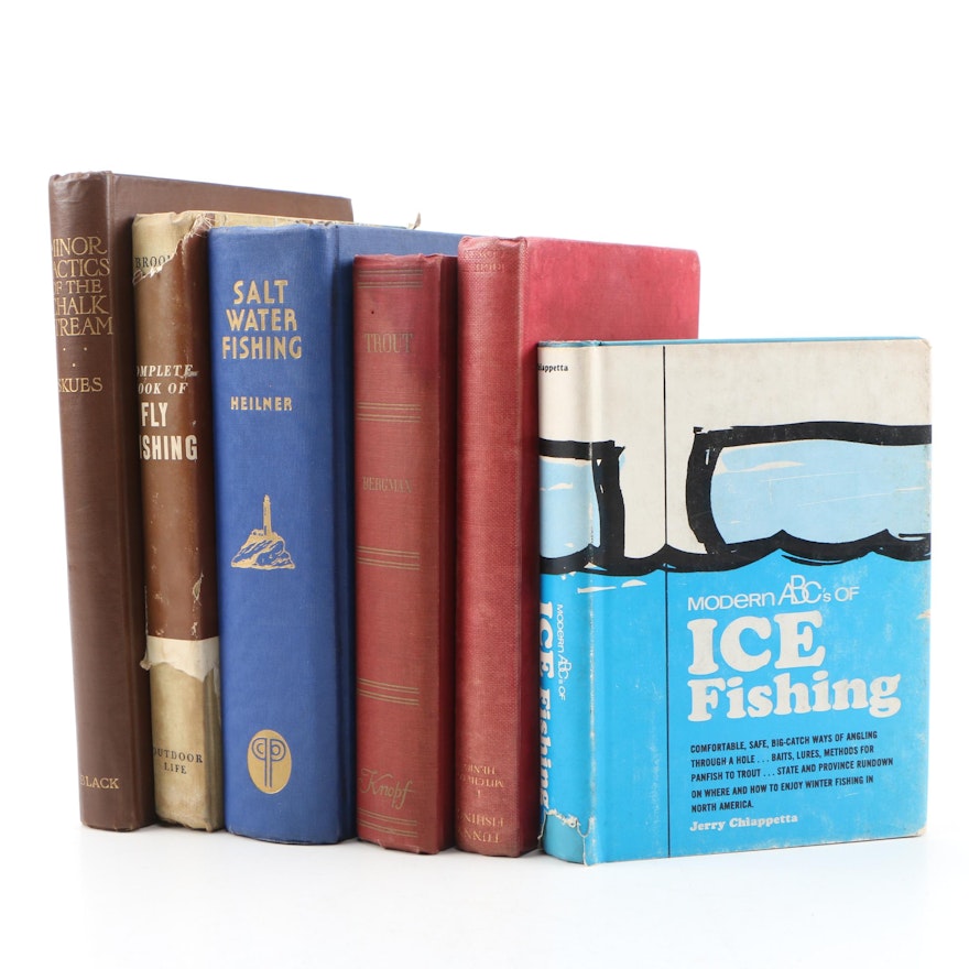 Fishing Books featuring 1966 "Modern ABC's of Ice Fishing" by Jerry Chiappetta