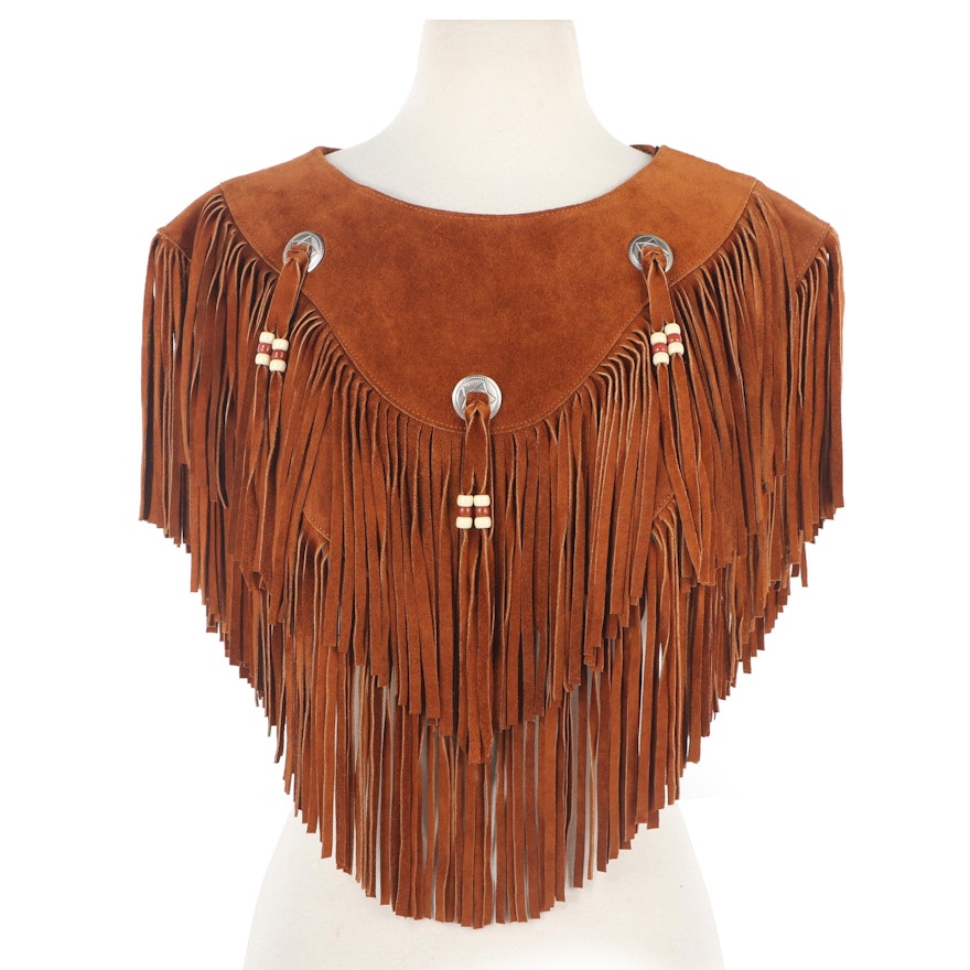 Women's Fringed Suede Jacket and Poncho